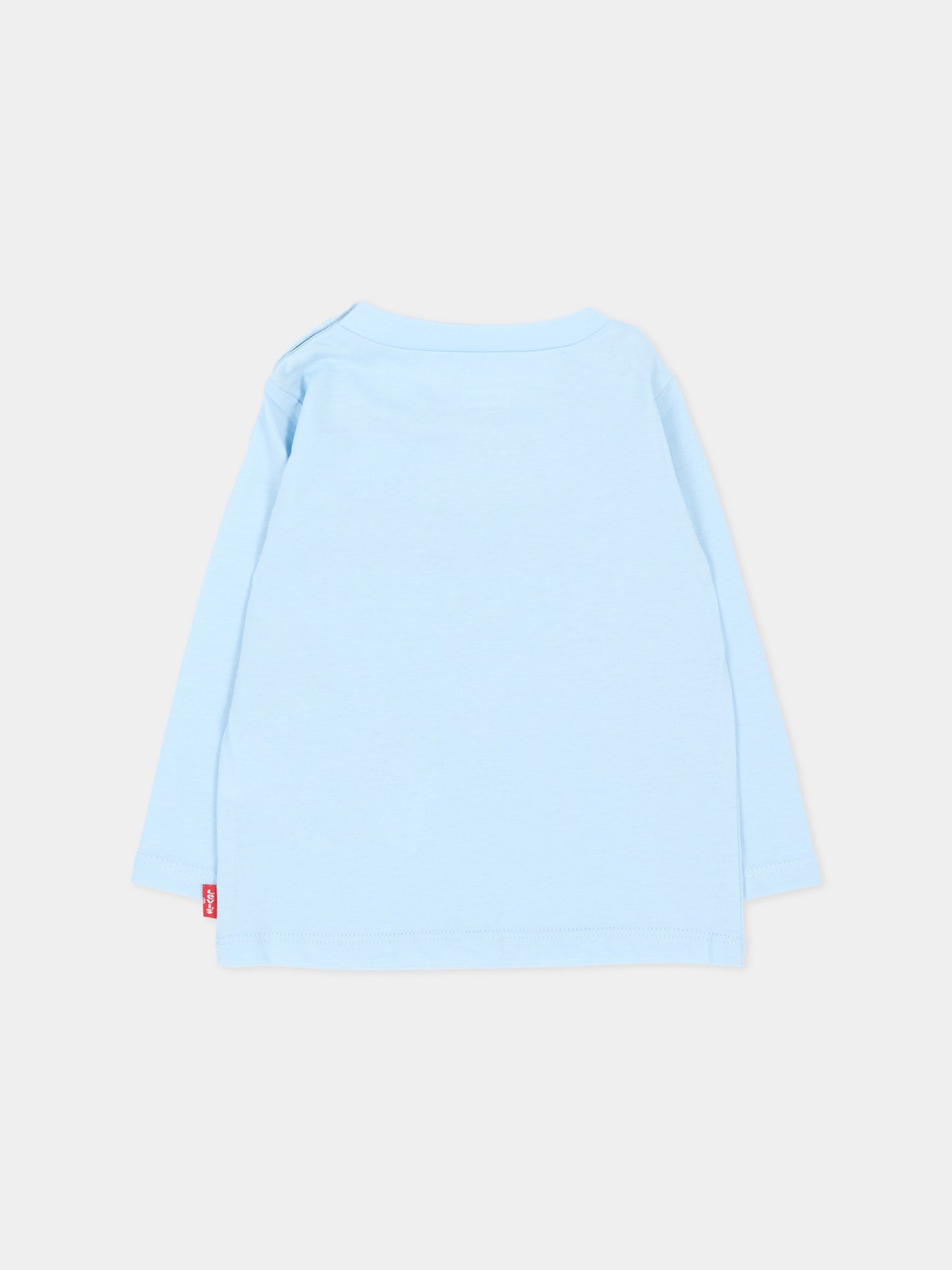 T-shirt a manica lunga celeste per neonata,Levi's Kids,1EA643 C6T