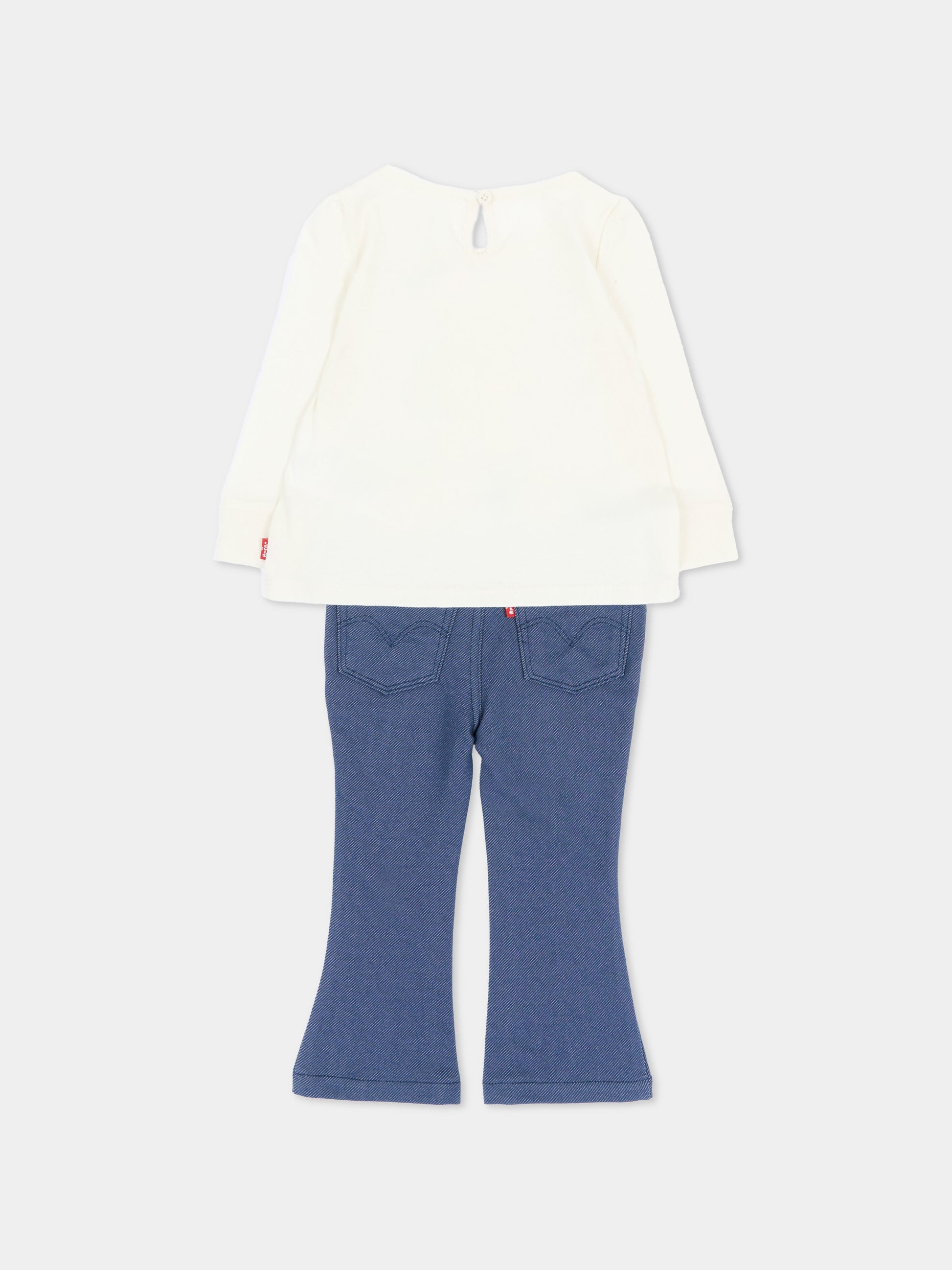 Completo lungo blu per neonata,Levi's Kids,1ER588 W0E