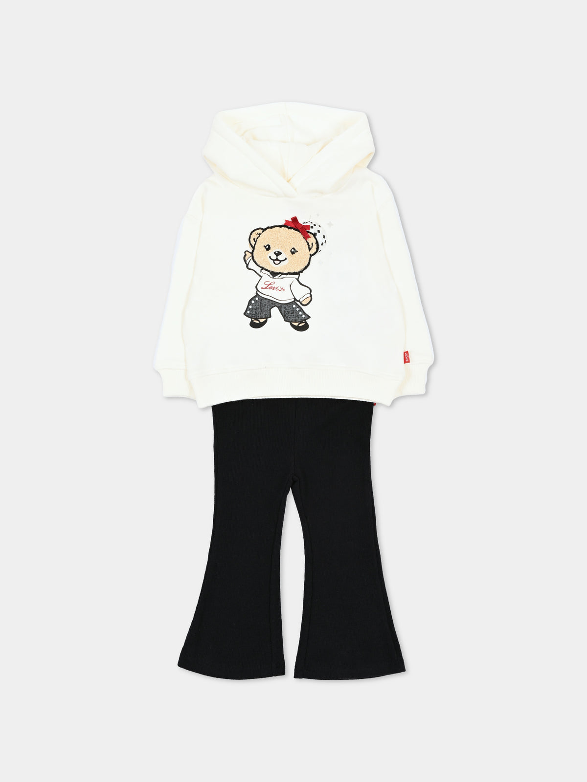 Completo sportivo lungo avorio per neonata,Levi's Kids,1ER713 W0E