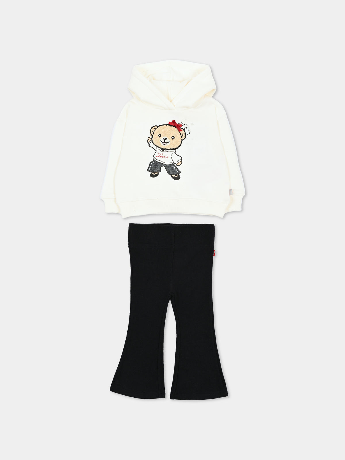 Completo sportivo lungo avorio per neonata,Levi's Kids,1ER713 W0E