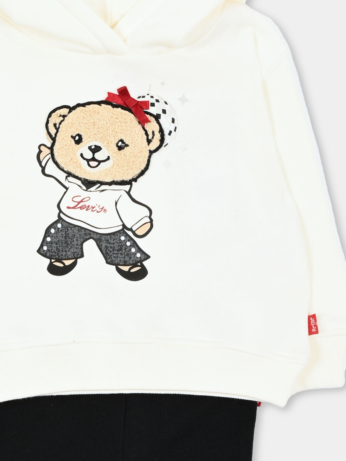 Completo sportivo lungo avorio per neonata,Levi's Kids,1ER713 W0E