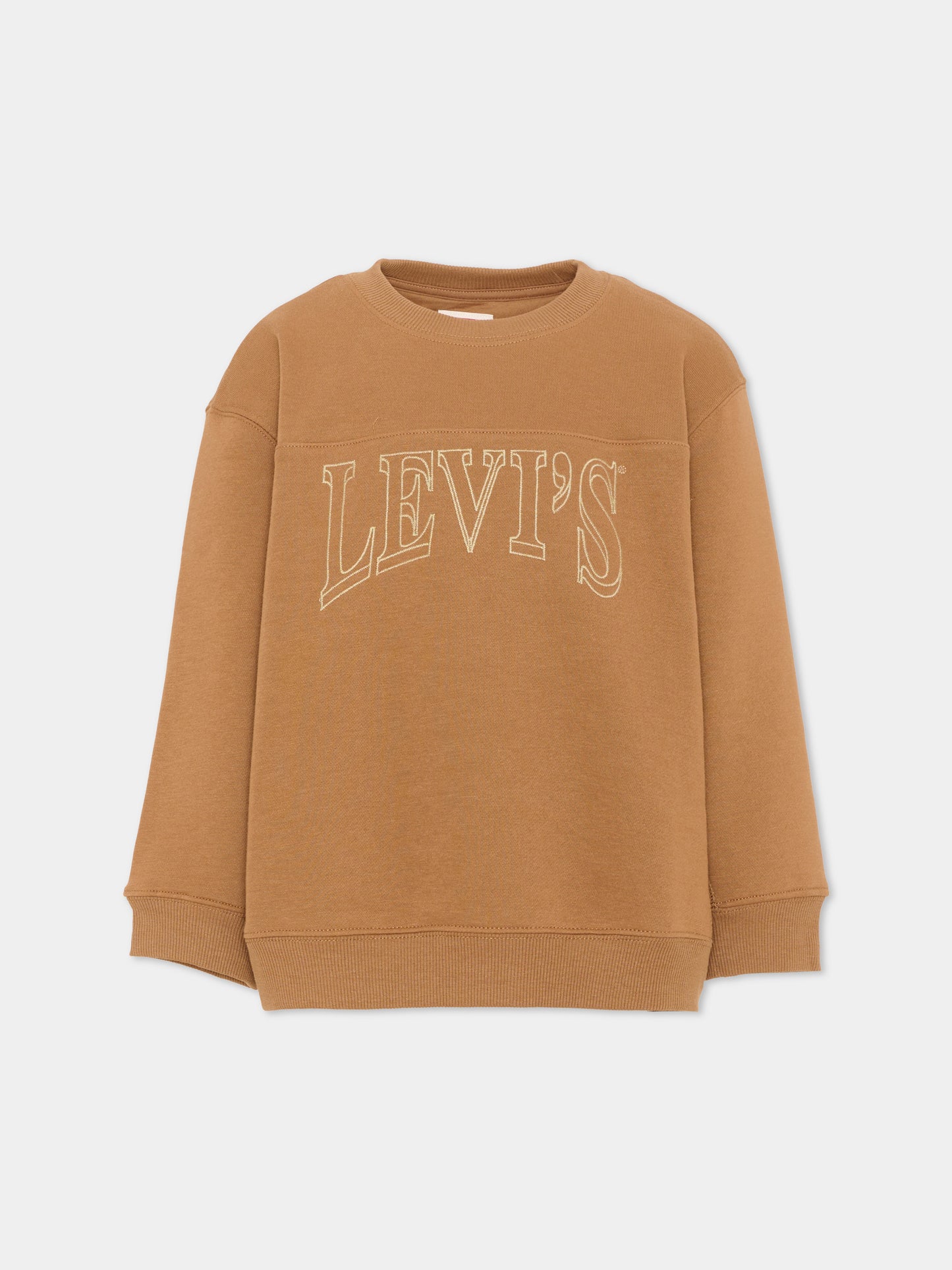 Maglione marrone per bambino logo,Levi's Kids,9ER338 XBJ