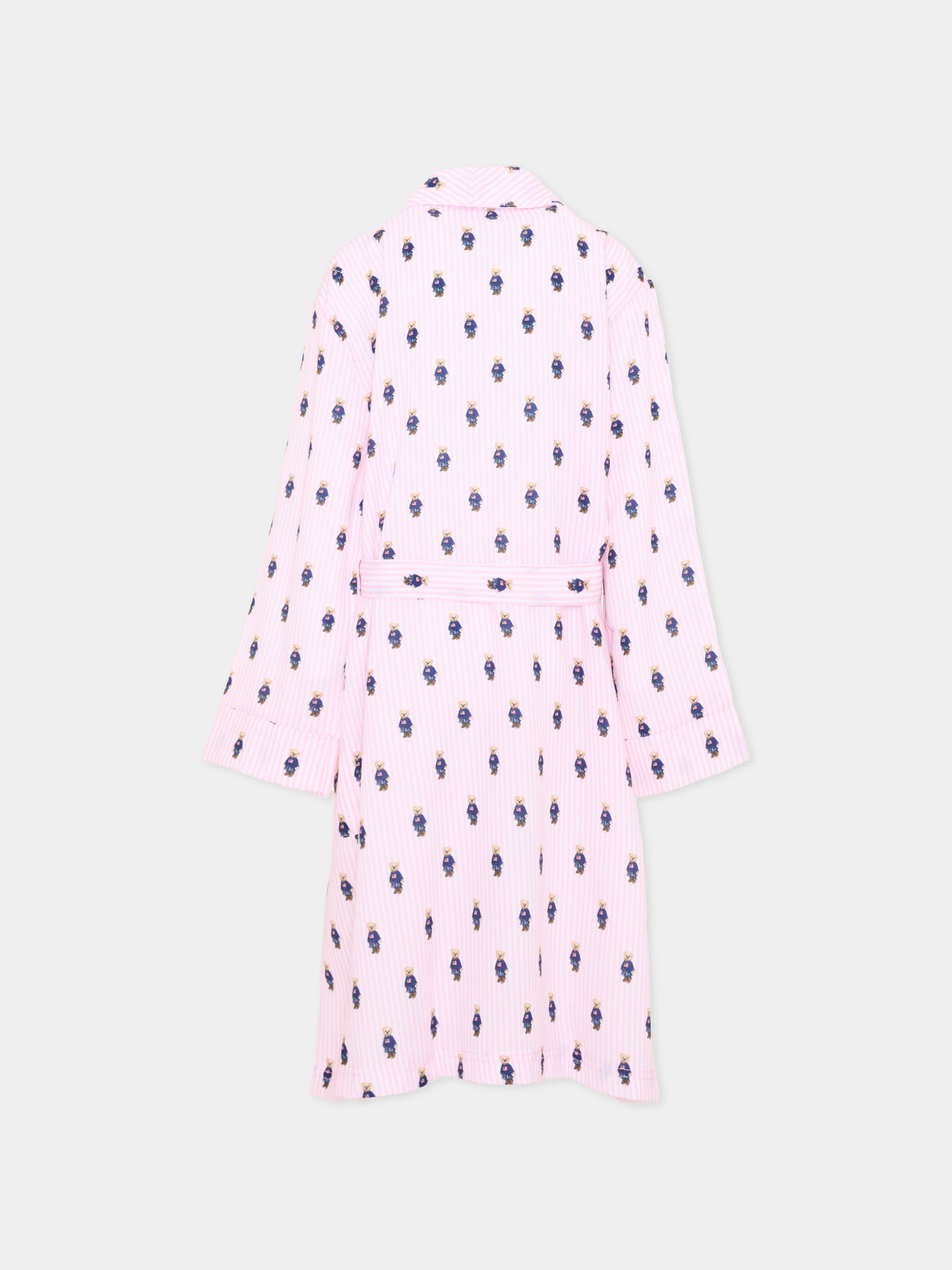 Vestaglie rosa per bambina a righe,Ralph Lauren Kids,4P0033 ADG