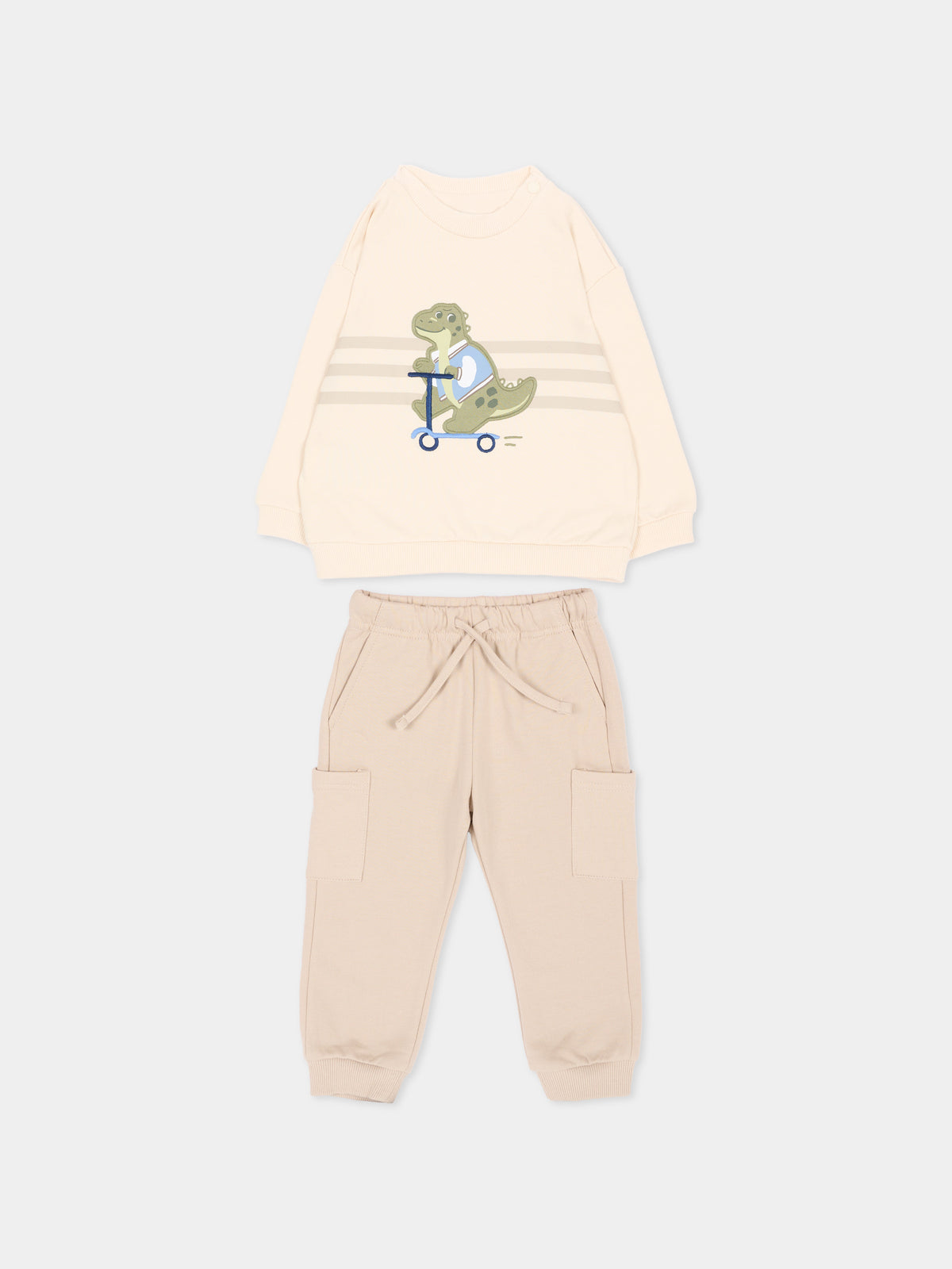 Completo sportivo multicolor per neonato con dinosauro,Mayoral,2831 023