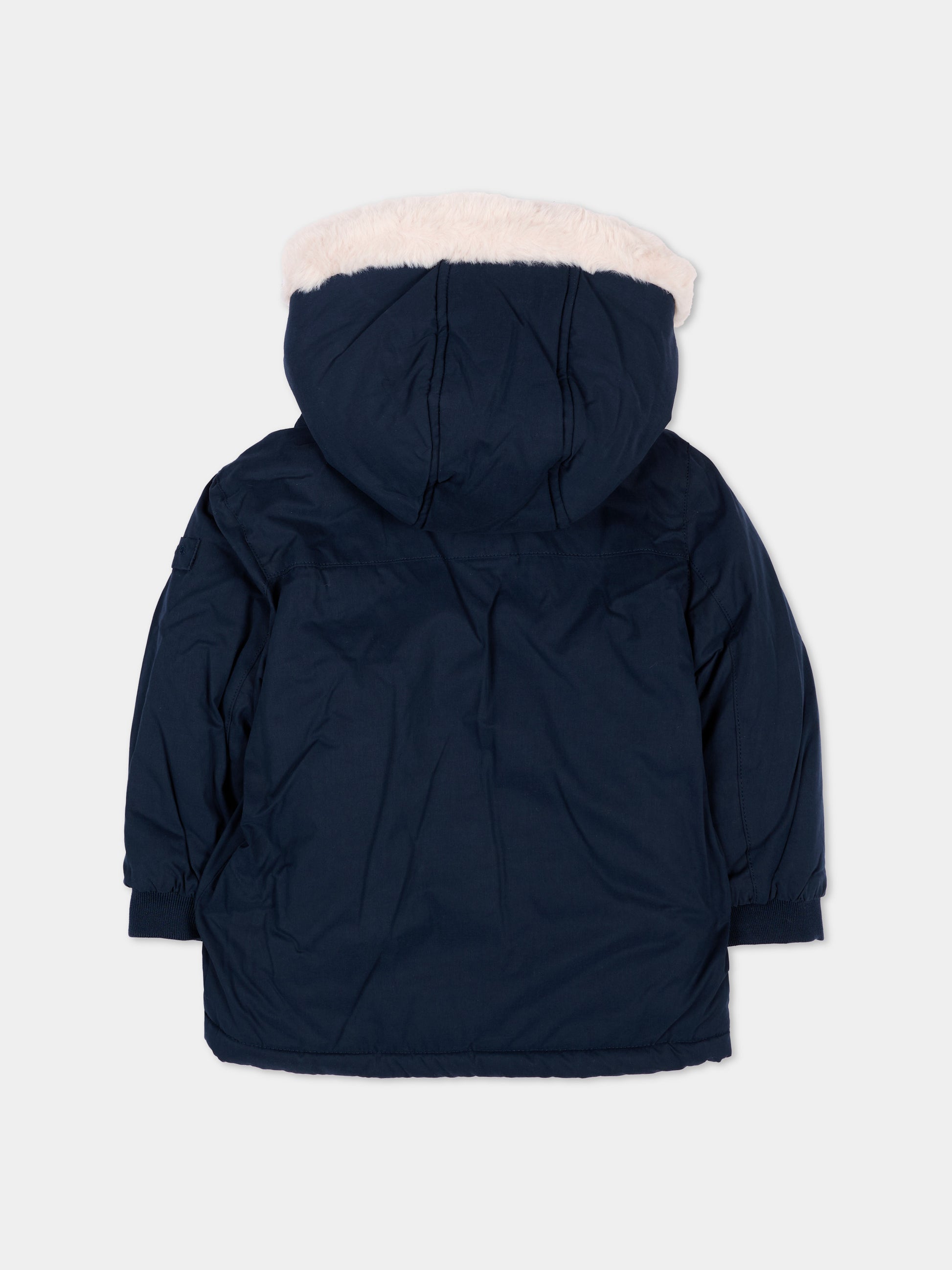 Parka blu per neonato con logo,Mayoral,2425 033