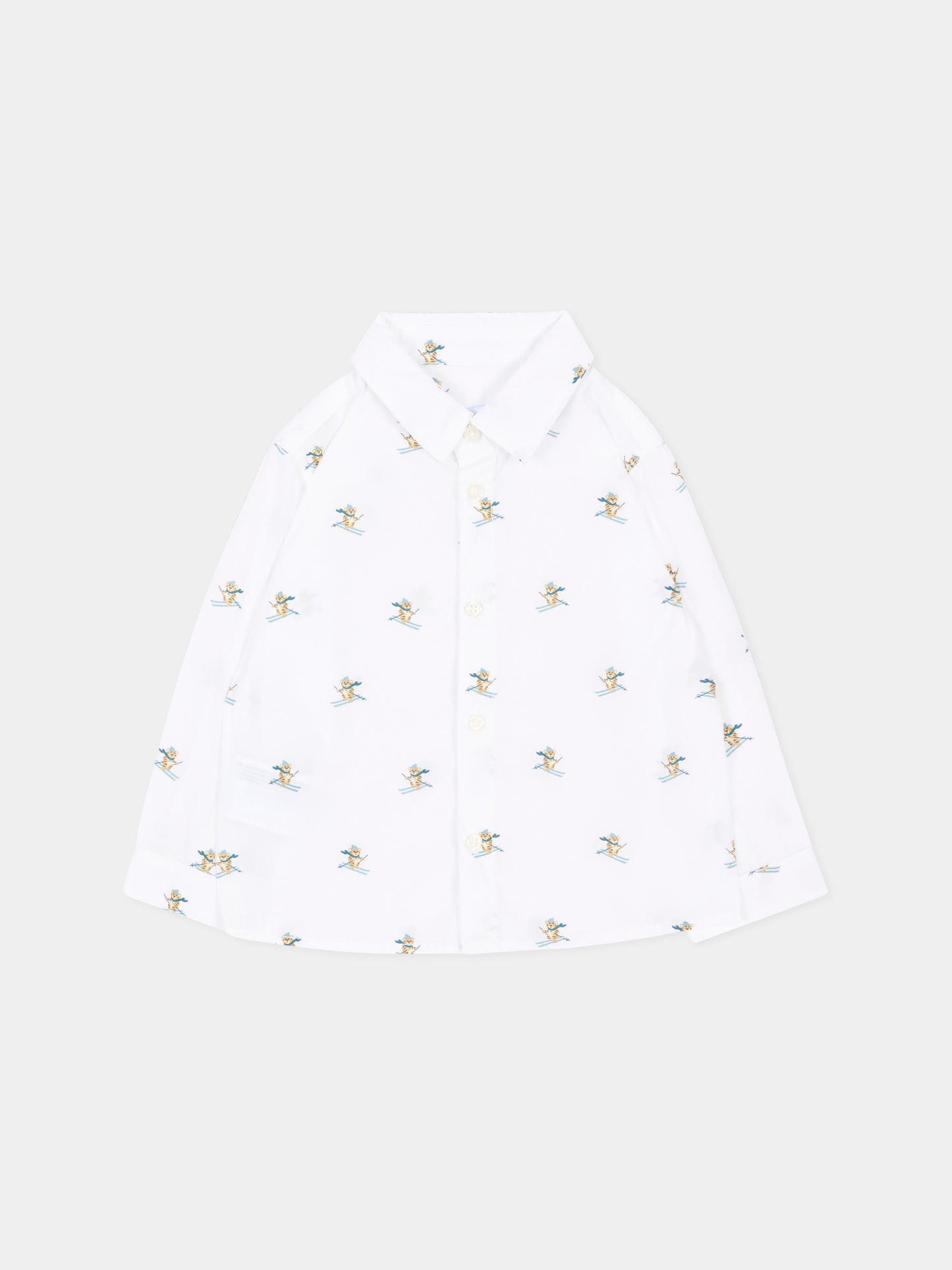 Camicia bianca per neonato con tigri,Mayoral,2110 063