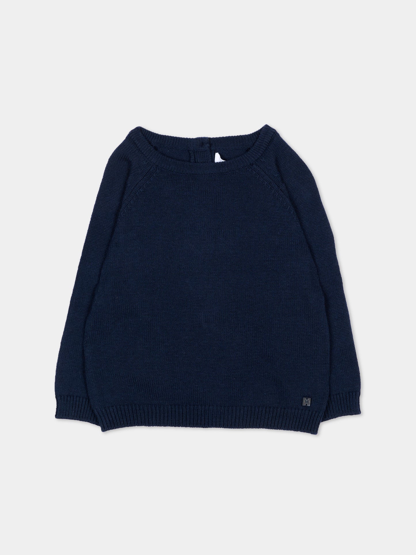 Maglione blu per neonato in tricot,Mayoral,351 032