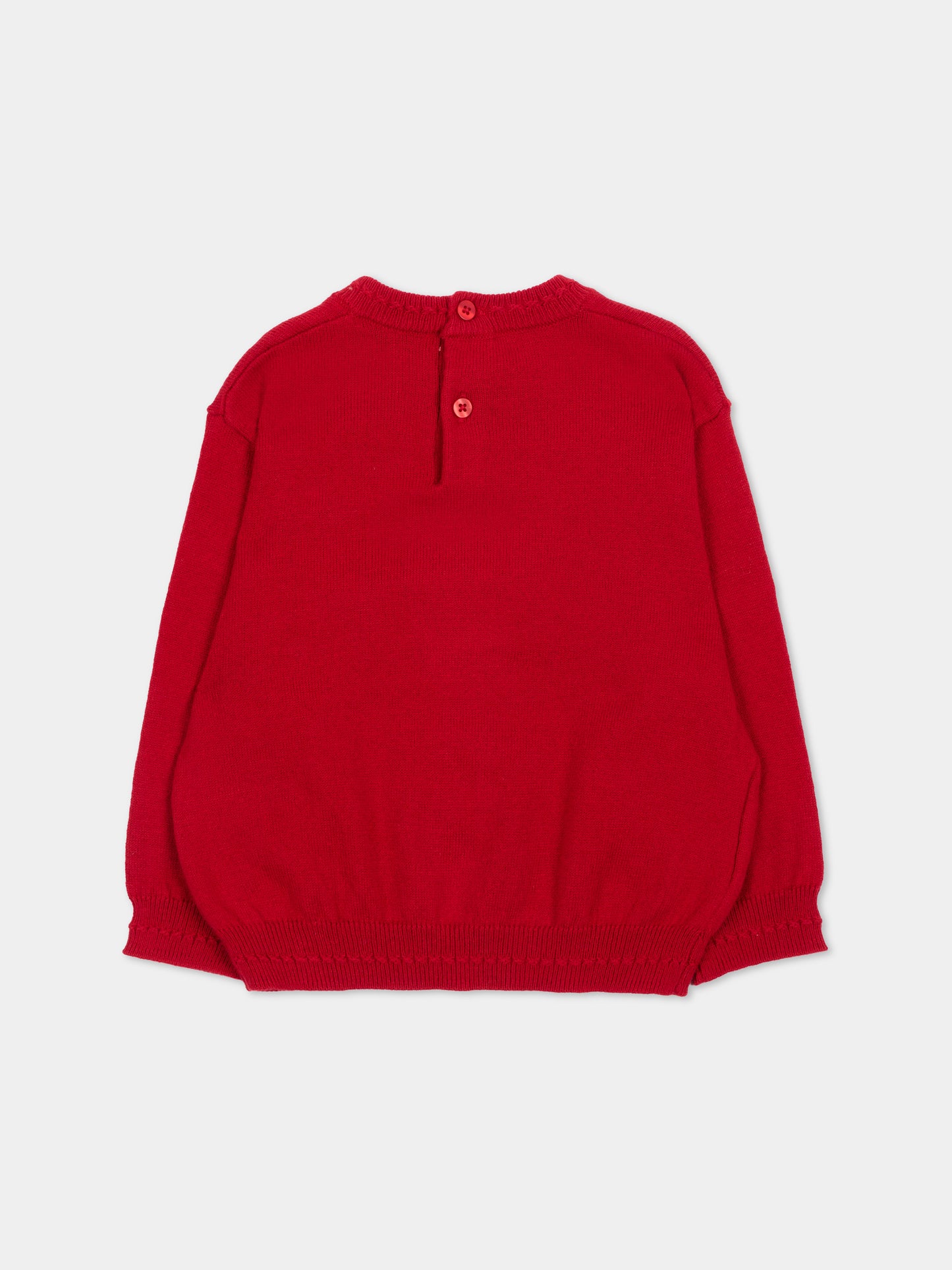 Maglione rosso per neonata con cane,Mayoral,2385 056