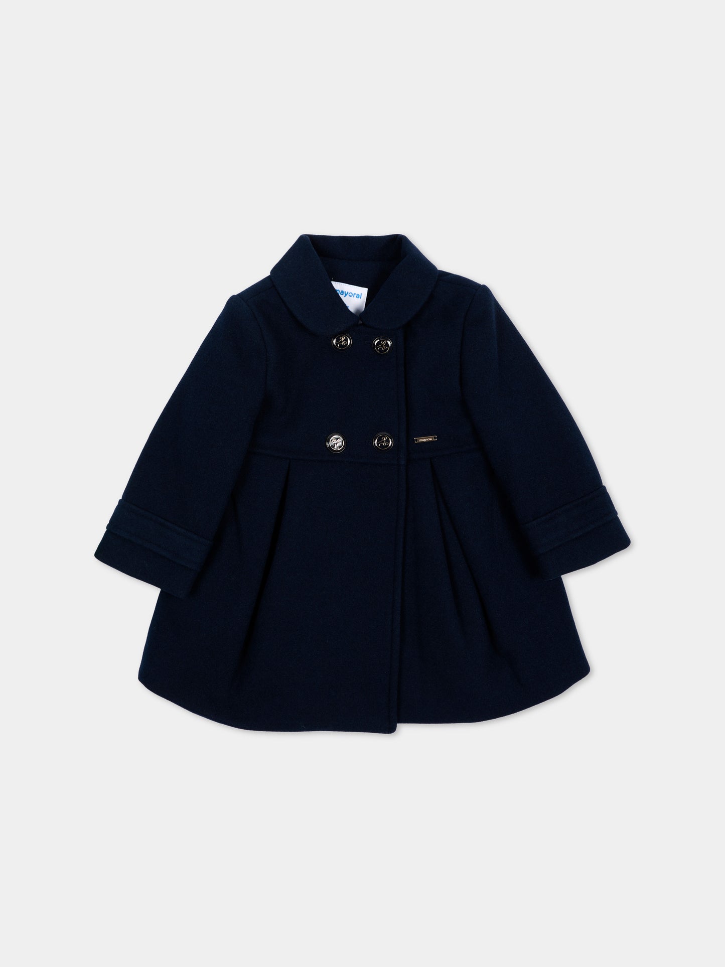 Cappotto blu per neonata con logo,Mayoral,2415 010