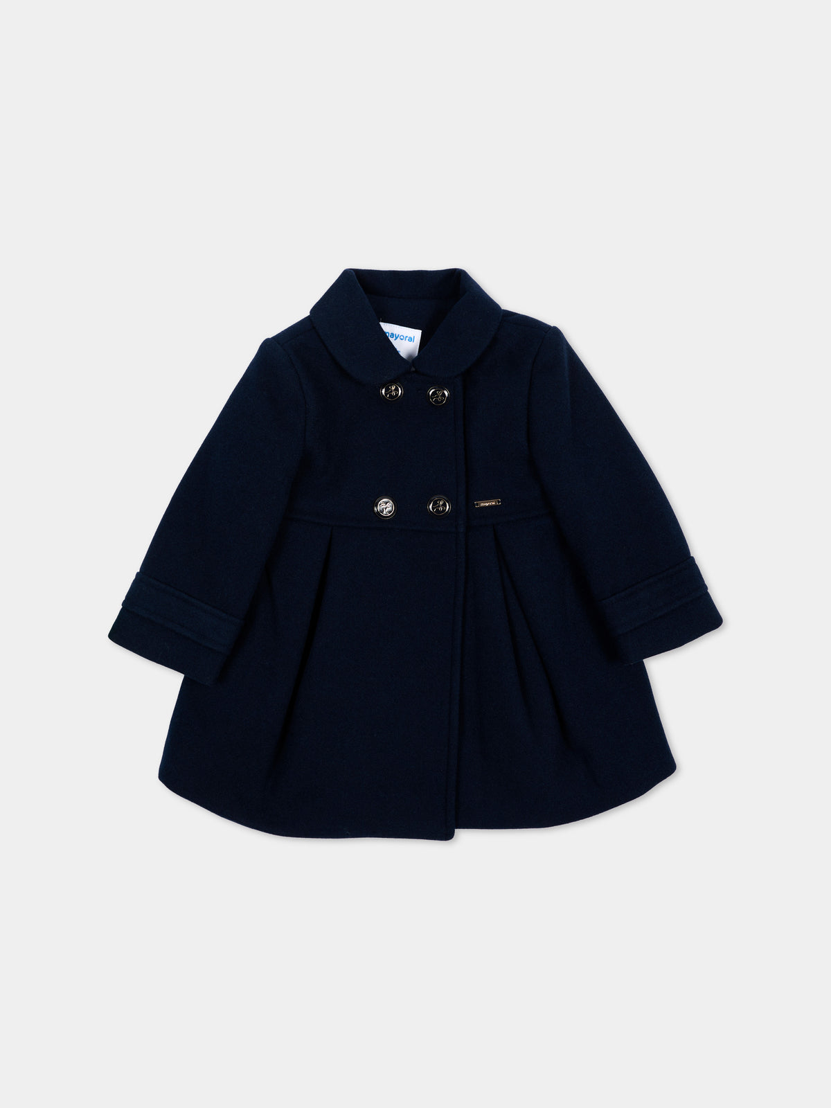 Cappotto blu per neonata con logo,Mayoral,2415 010