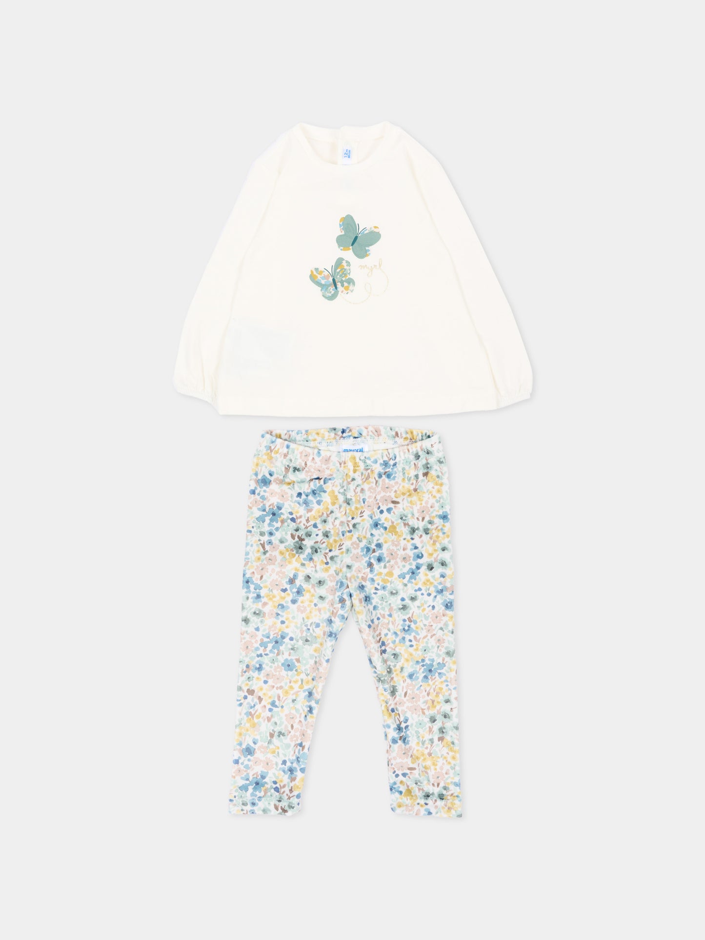 Completo sportivo multicolor per neonata floreale,Mayoral,2784 068