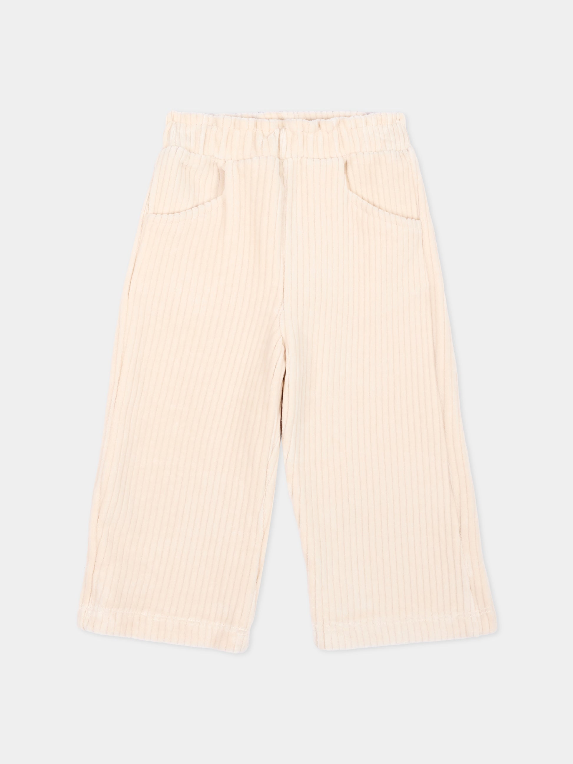Pantaloni casual avorio per neonata,Mayoral,2537 032