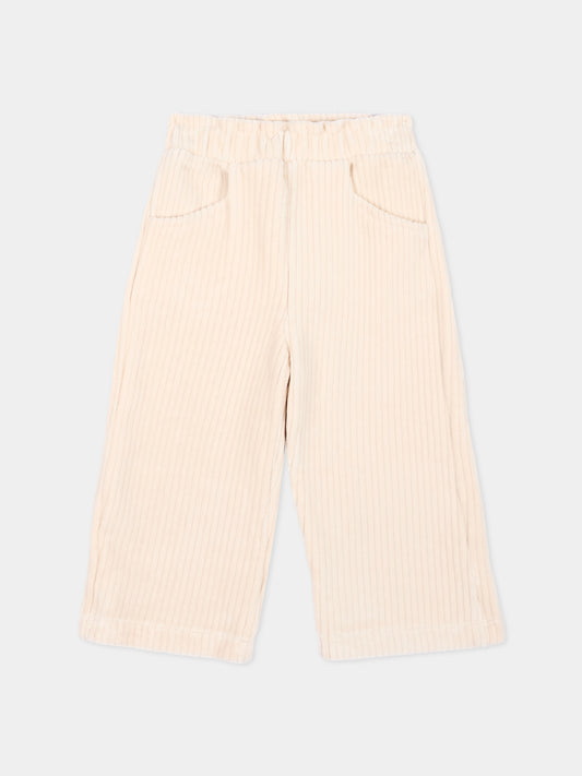 Pantaloni casual avorio per neonata,Mayoral,2537 032