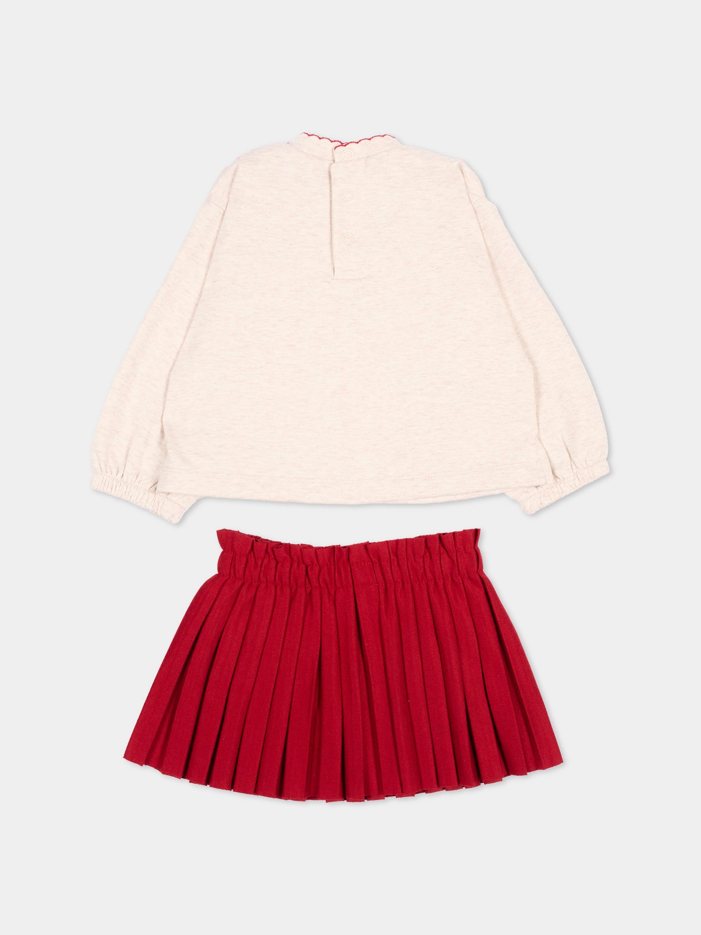 Completo sportivo rosso per neonata con cuori,Mayoral,2951 038