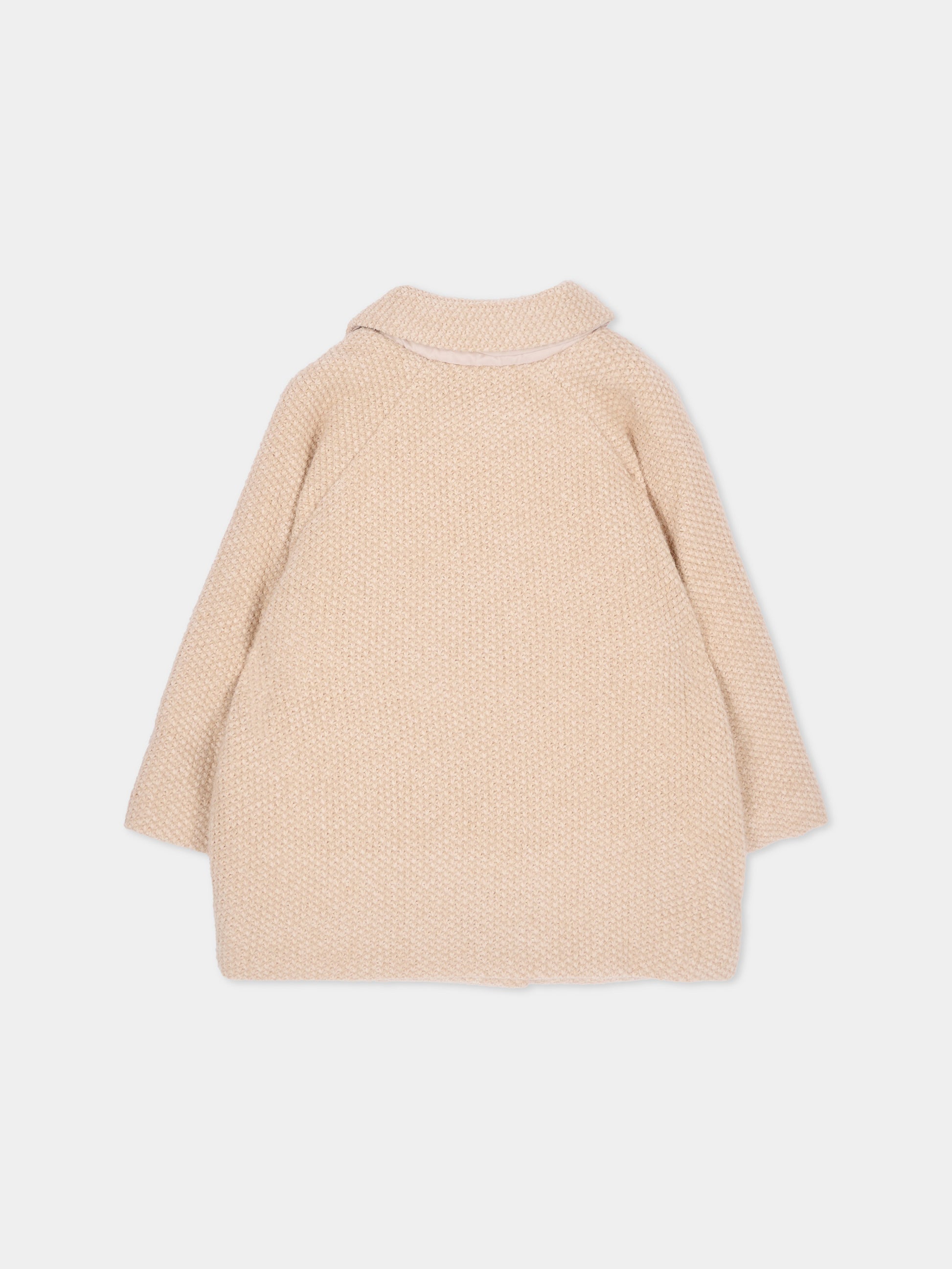 Cappotto beige per neonata doppiopetto,Mayoral,2435 018