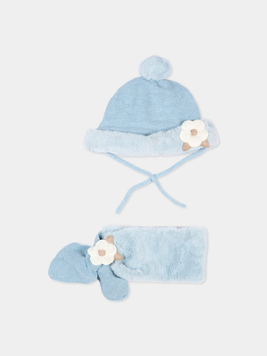 Set accessori celeste per neonata,Mayoral,10257 027