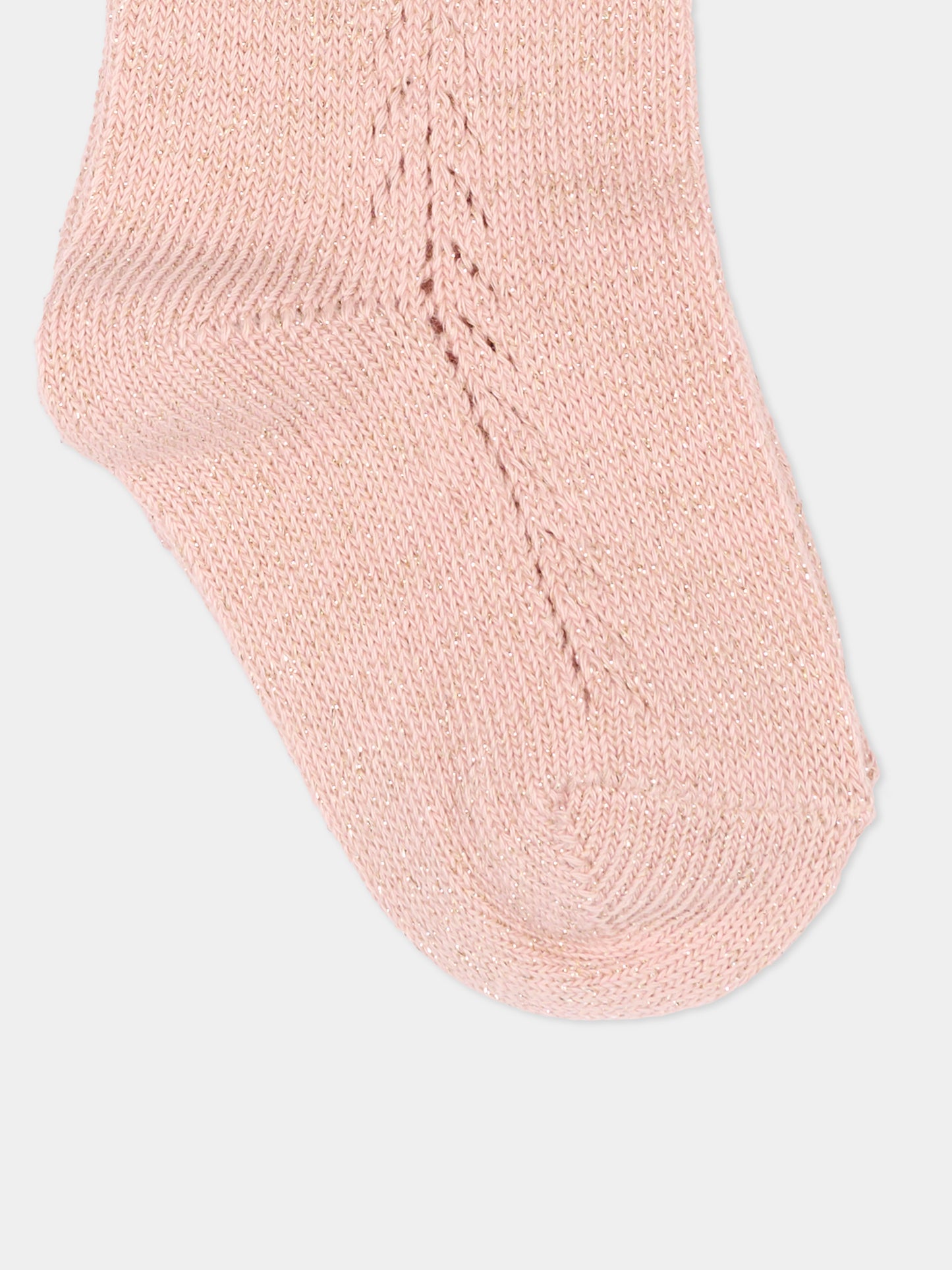 Calzino rosa per neonata con fiocco,Mayoral,10252 020