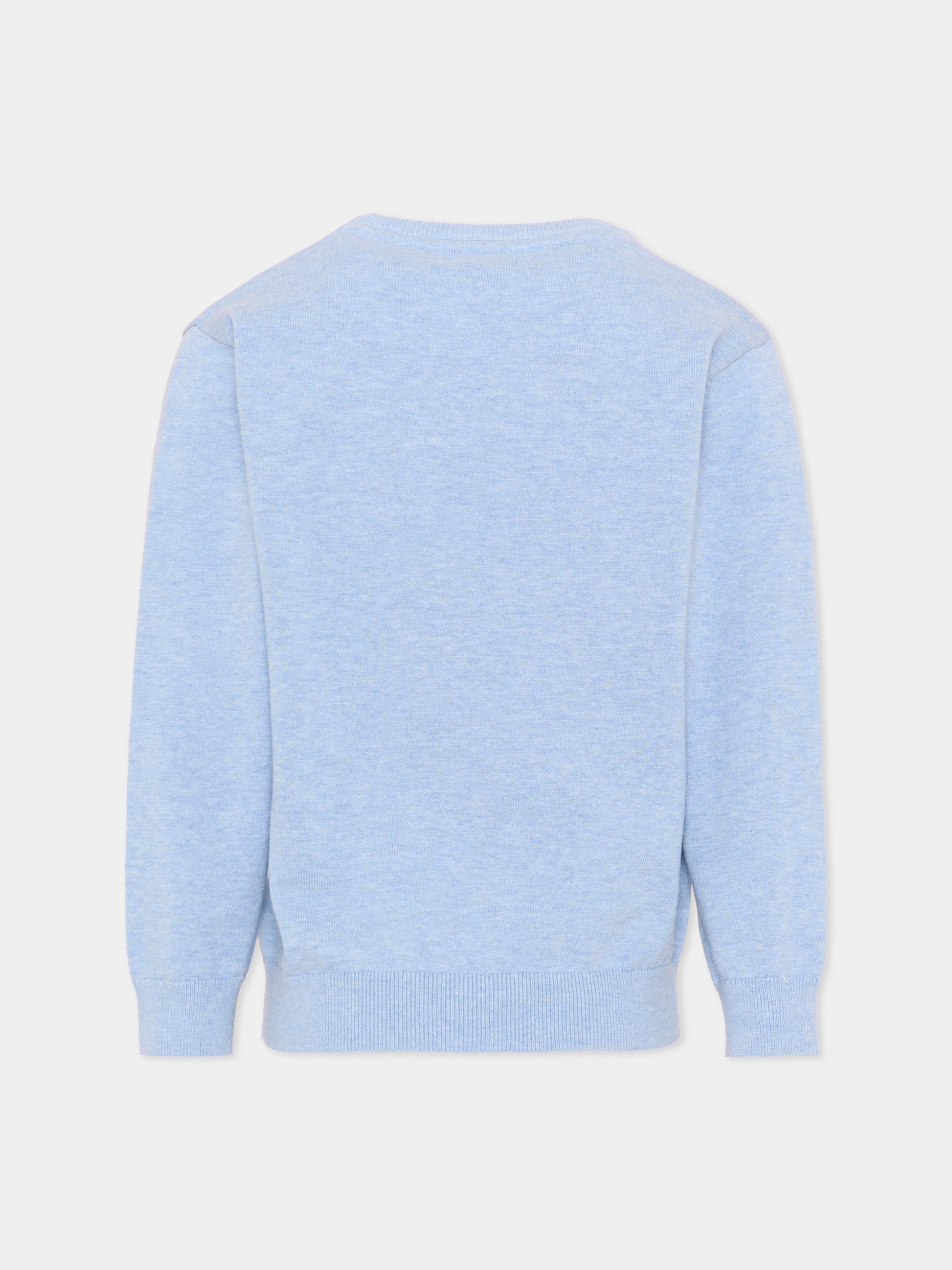 Maglione celeste per bambino tinta unita,Mayoral,323 017