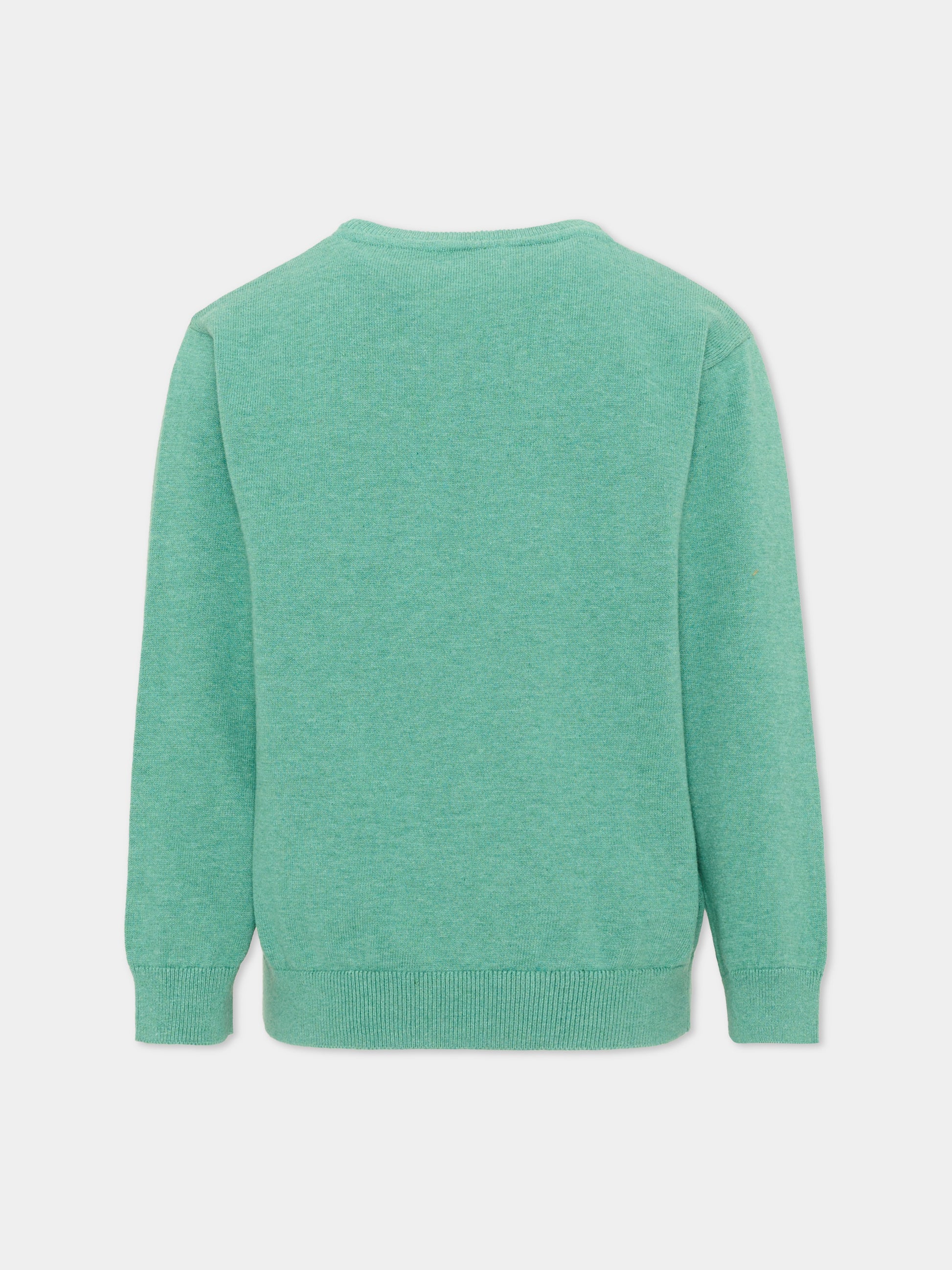 Maglione verde per bambino con logo,Mayoral,323 022