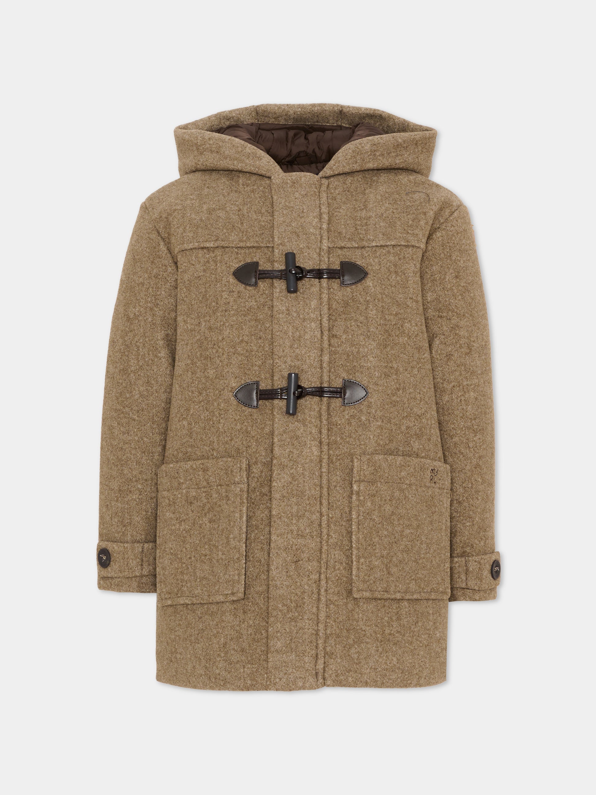 Cappotto marrone per bambino con alamari,Mayoral,4472 016