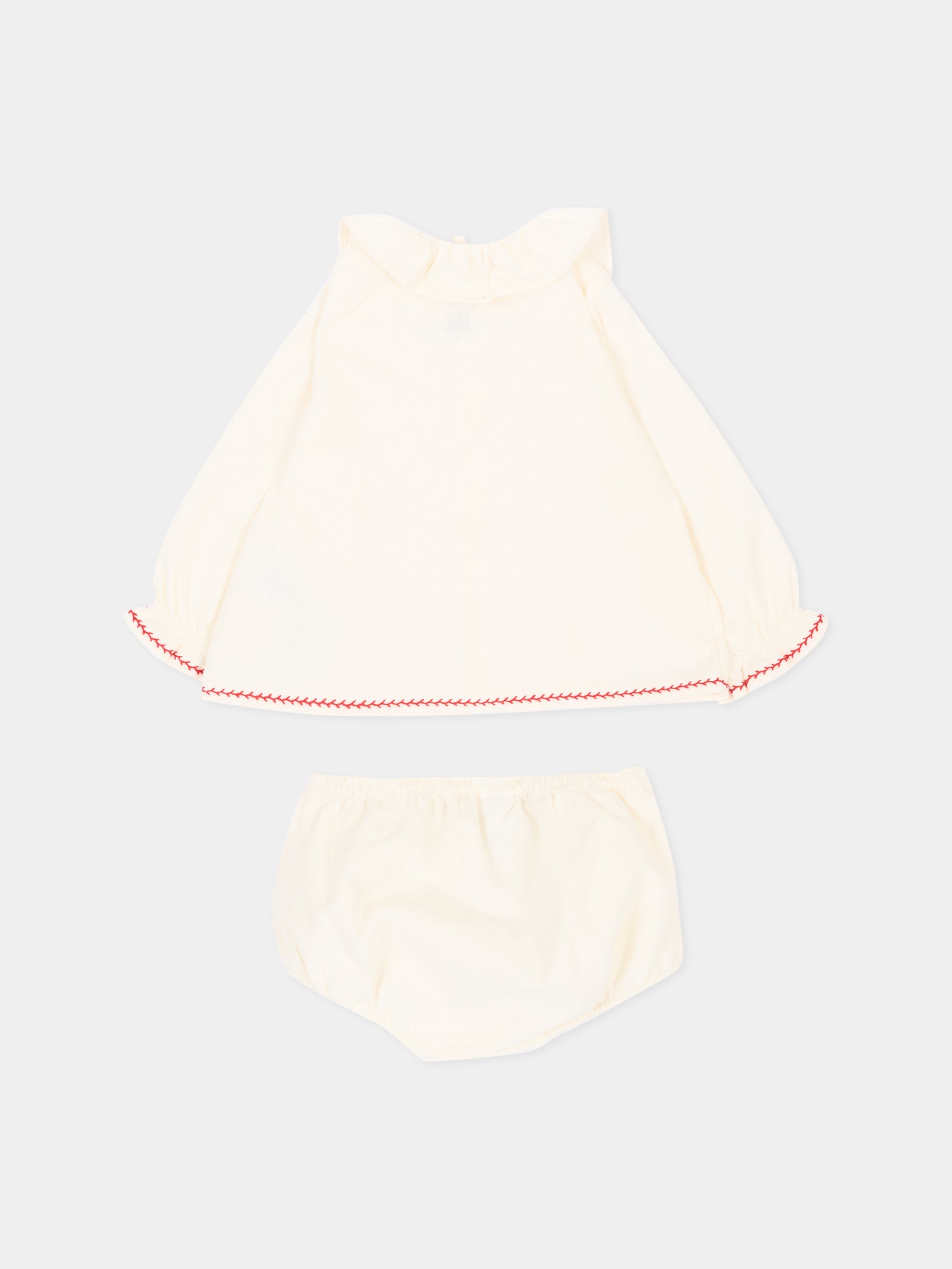 Completo nascita avorio per neonata,Petit Bateau,A0GLR 00