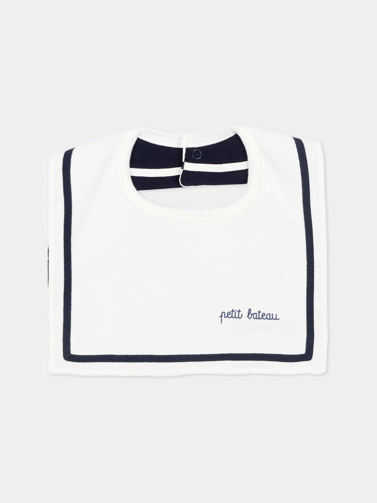 Bavaglino avorio per neonati,Petit Bateau,A0G9L 01