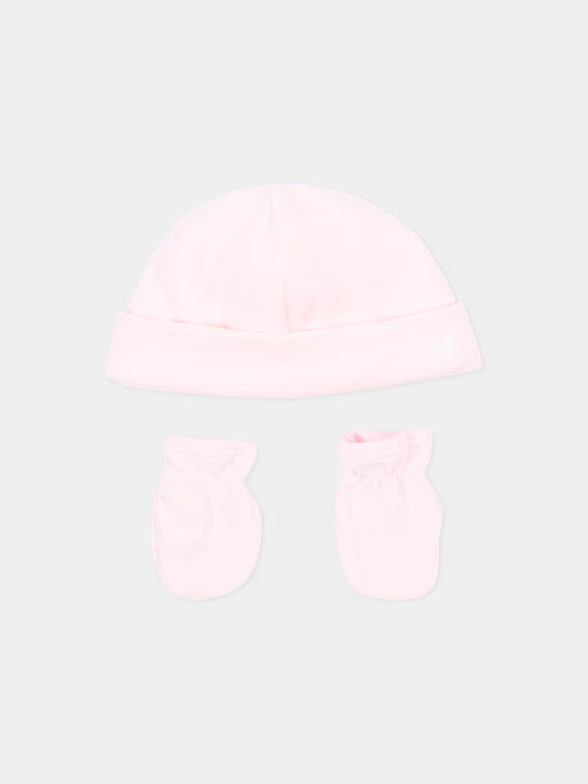 Set accessori rosa per neonata,Petit Bateau,A0G9R 00