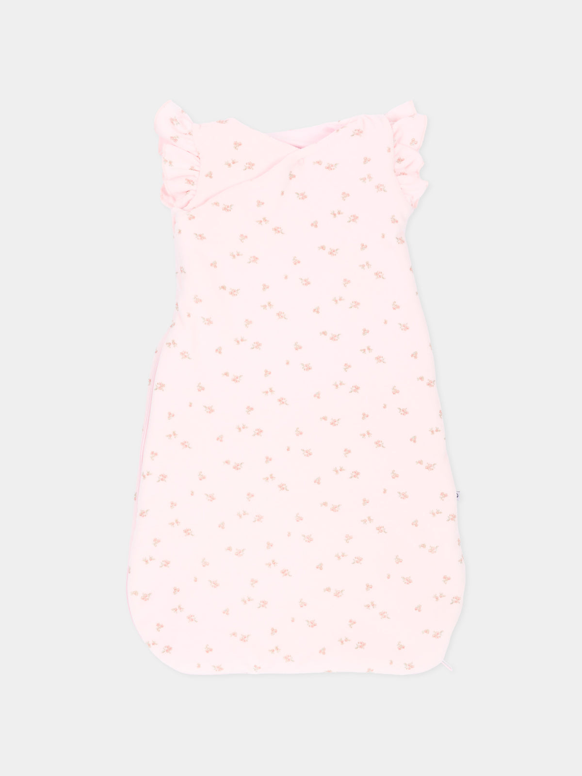 Sacco nanna rosa per neonata con fiori,Petit Bateau,A0GAI 01