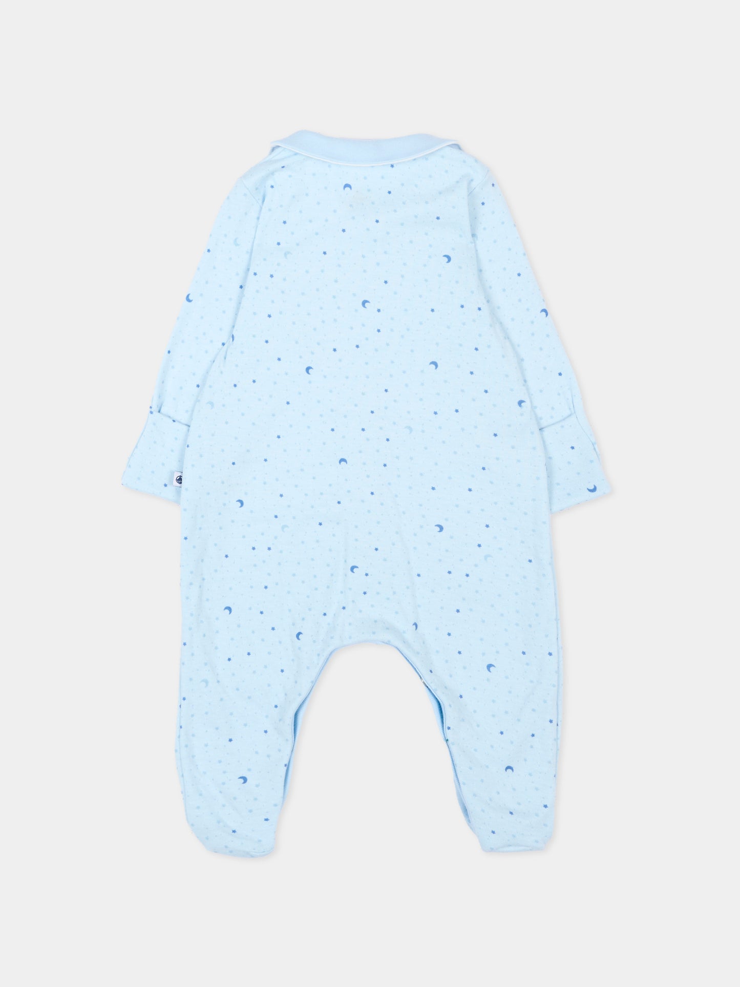 Tutina azzurra per neonato con stelle,Petit Bateau,A0GGR 01