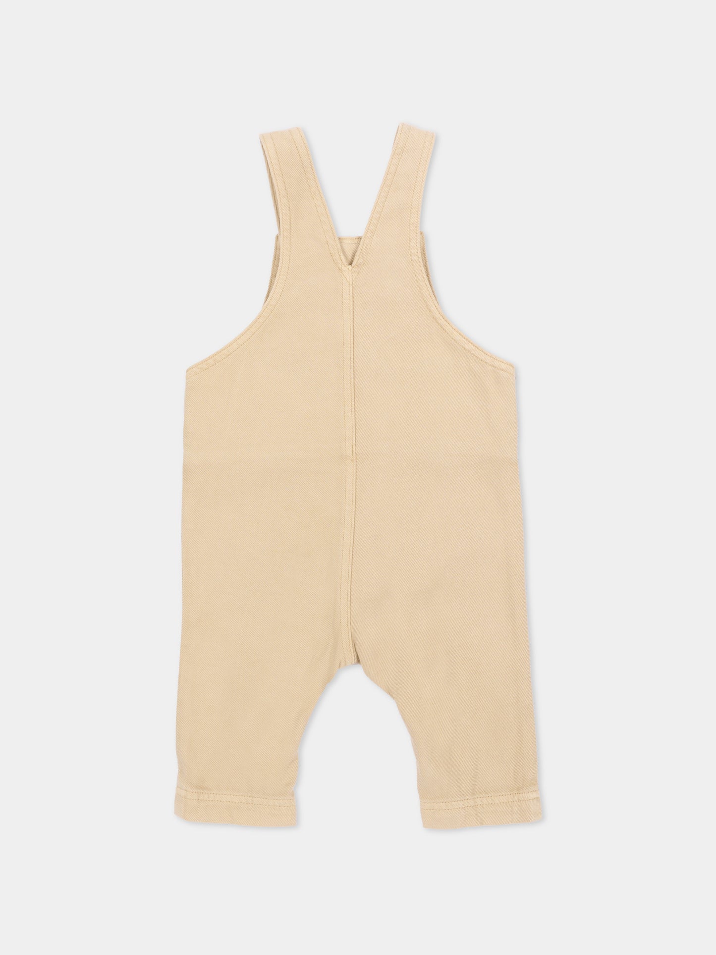 Salopette beige per neonato,Petit Bateau,A0GOS 01