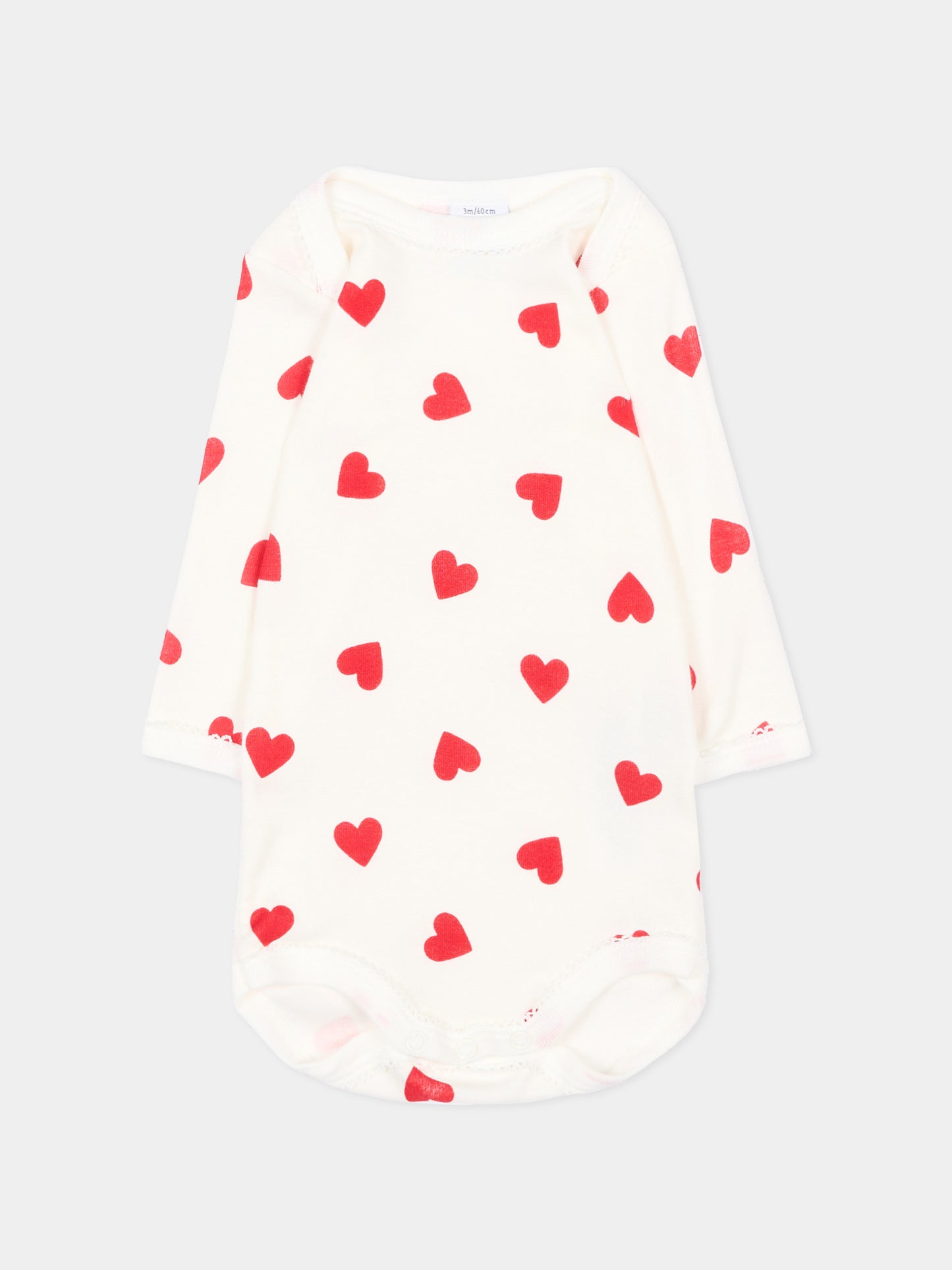 Body multicolor per neonata con cuori,Petit Bateau,A0GYS 00