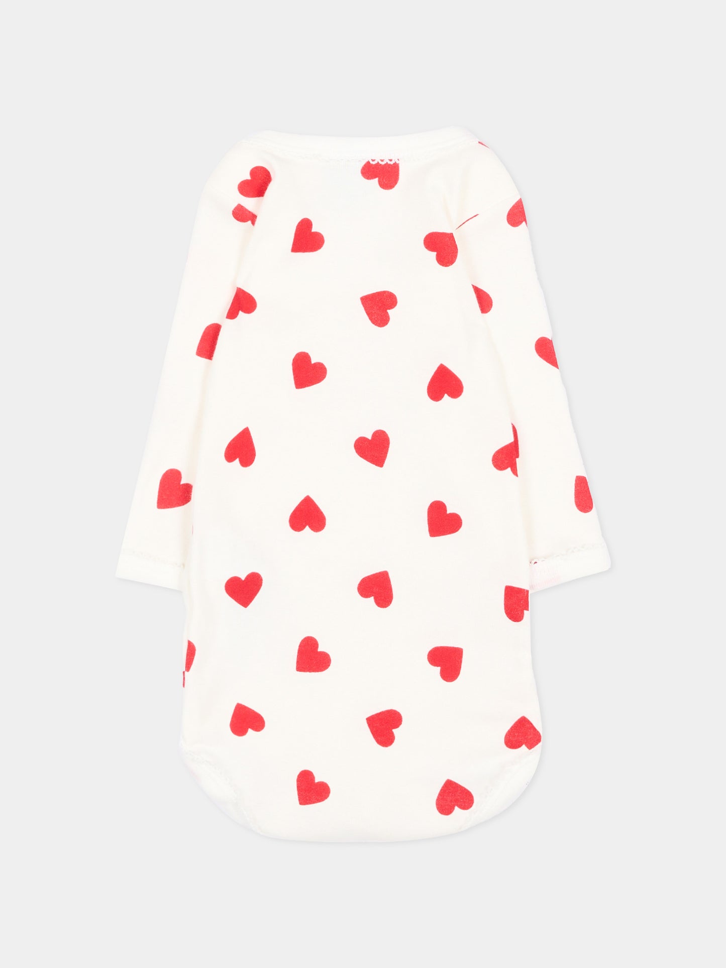 Body multicolor per neonata con cuori,Petit Bateau,A0GYS 00