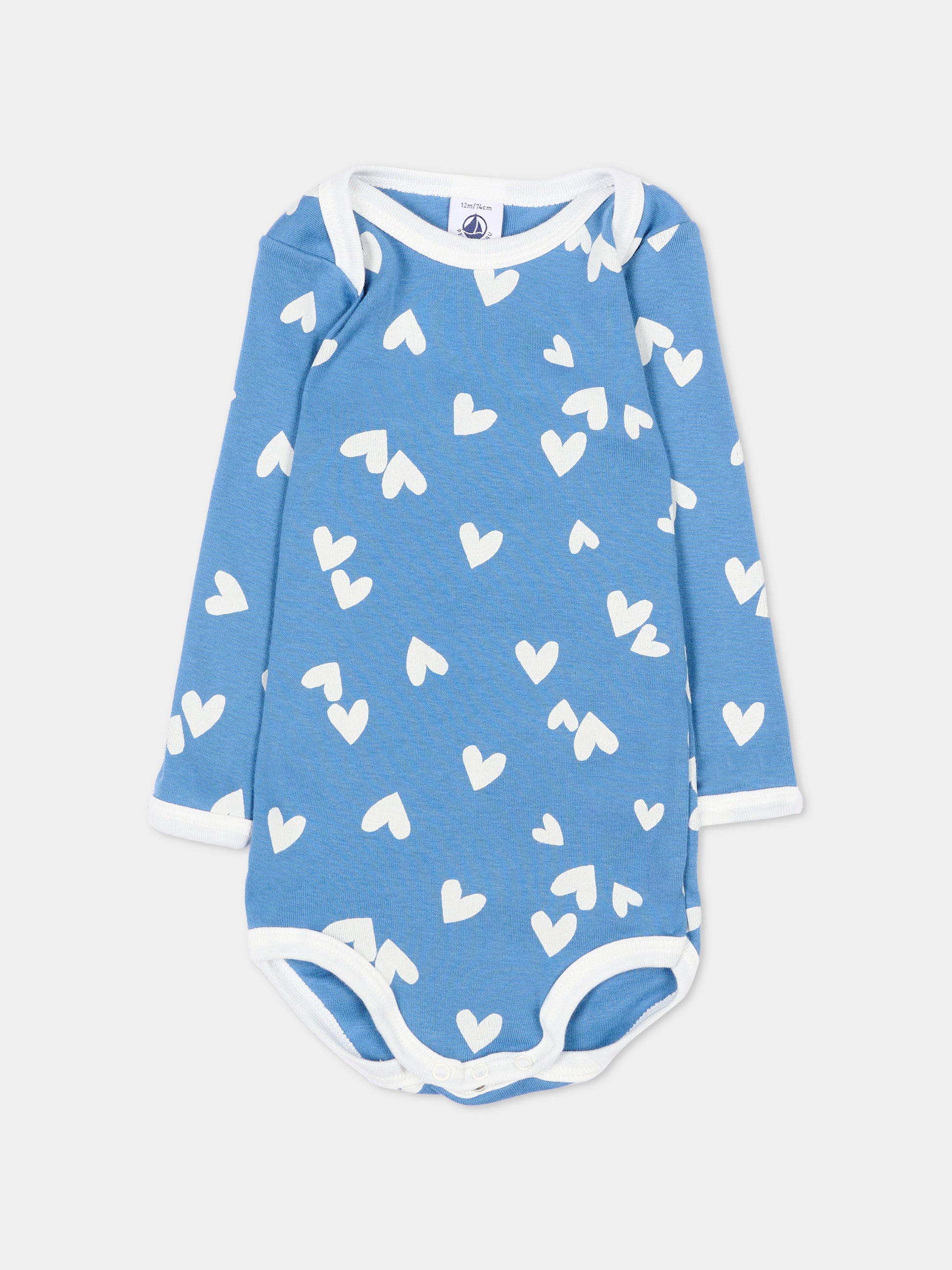 Body multicolor per neonato con cuori,Petit Bateau,A0GZ1 00