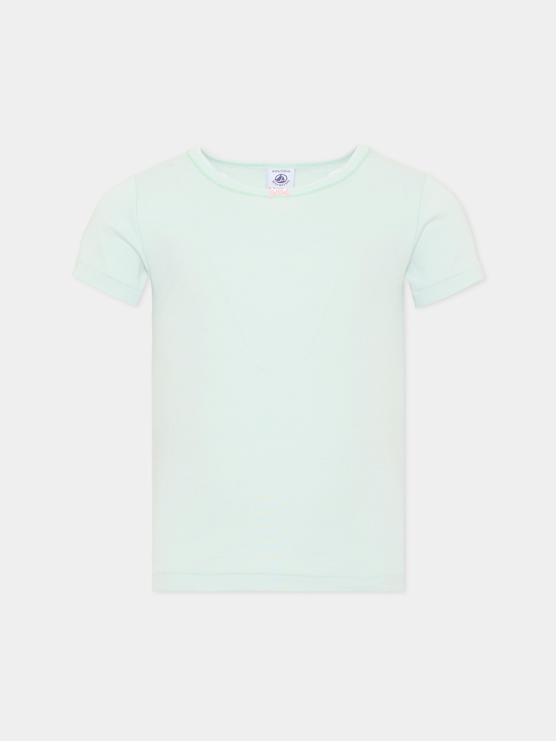 Canottiere a manica corta multicolor per bambina,Petit Bateau,A0GQF 00