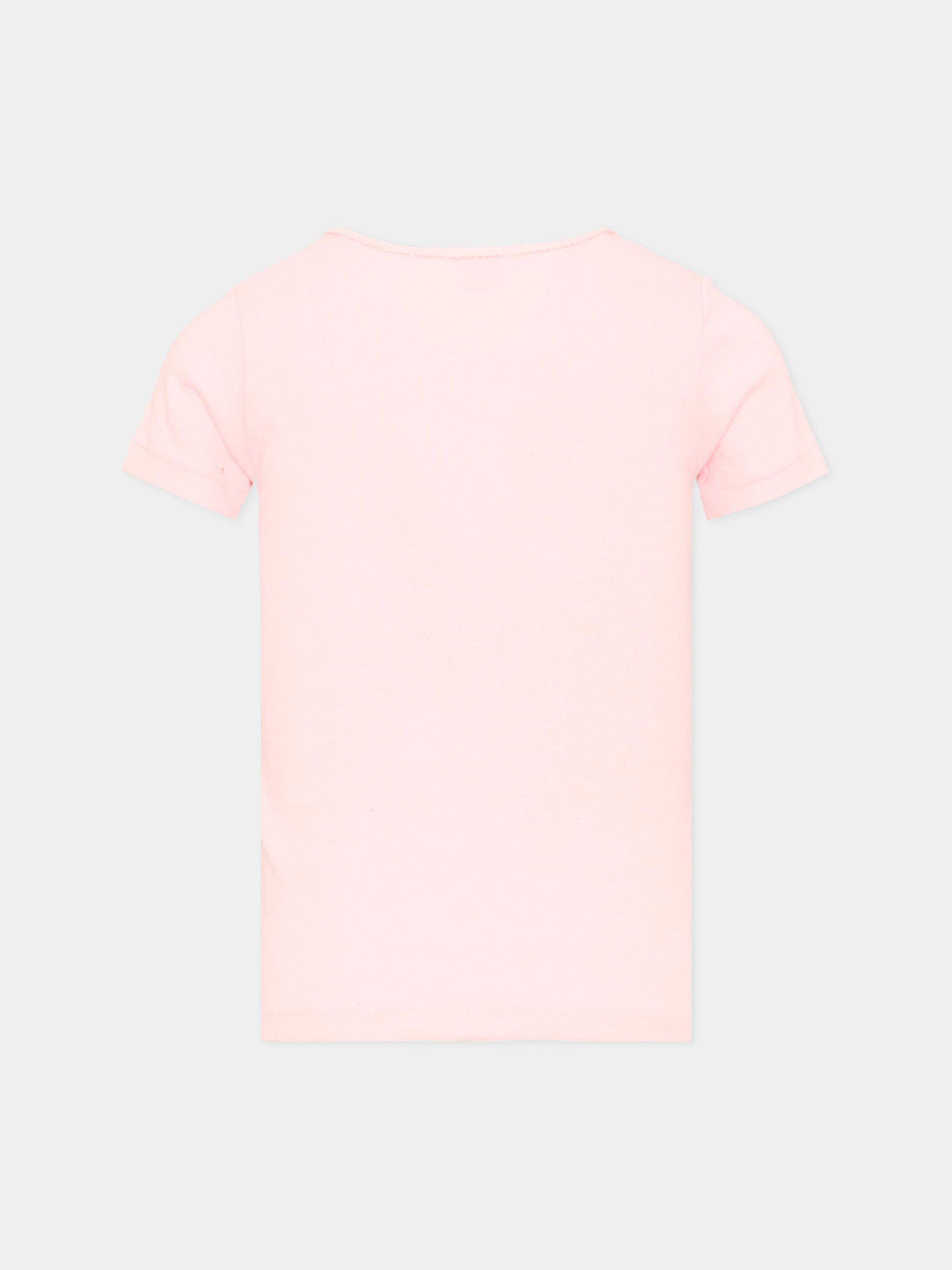 Canottiere a manica corta multicolor per bambina,Petit Bateau,A0GQF 00