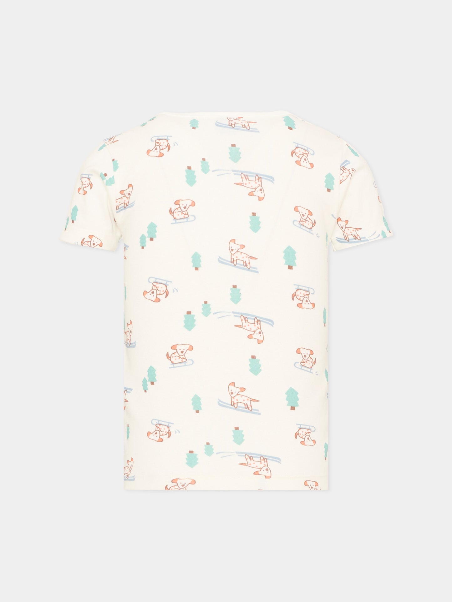 Canottiere a manica corta multicolor per bambino,Petit Bateau,A0GV0 00
