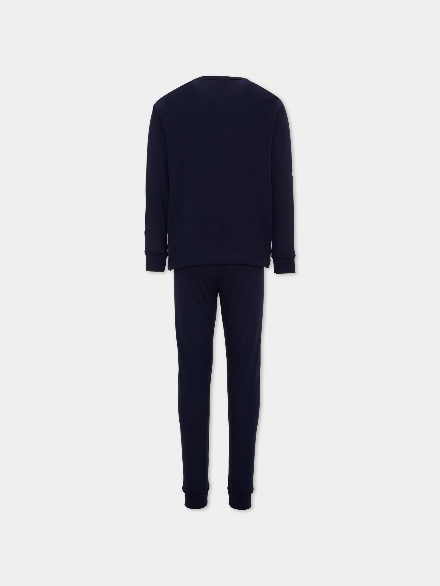 Pigiama blu per bambino con scheletro,Petit Bateau,A0GA5 01