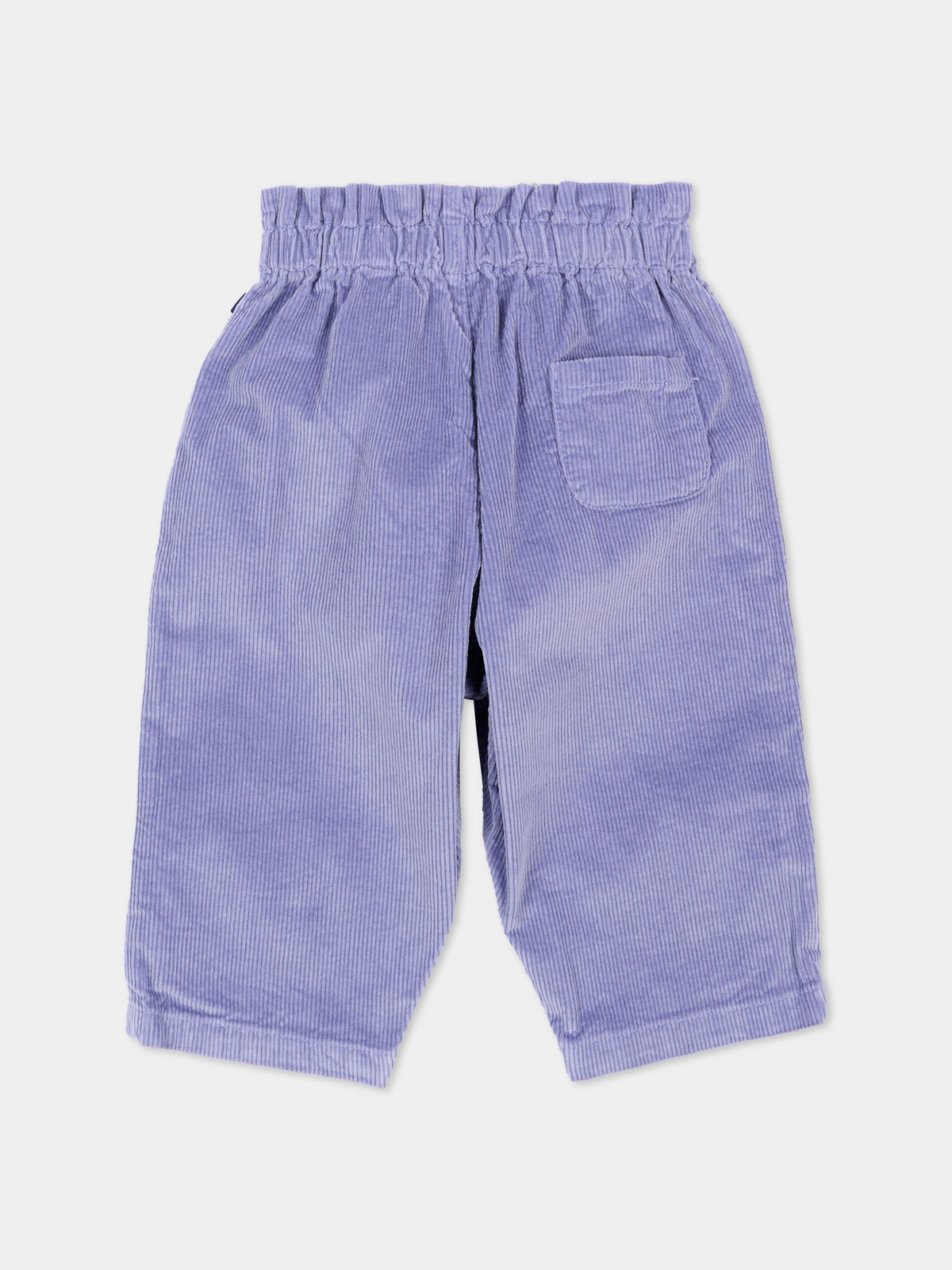 Pantalone lilla per neonata a coste,Petit Bateau,A0GTL 02