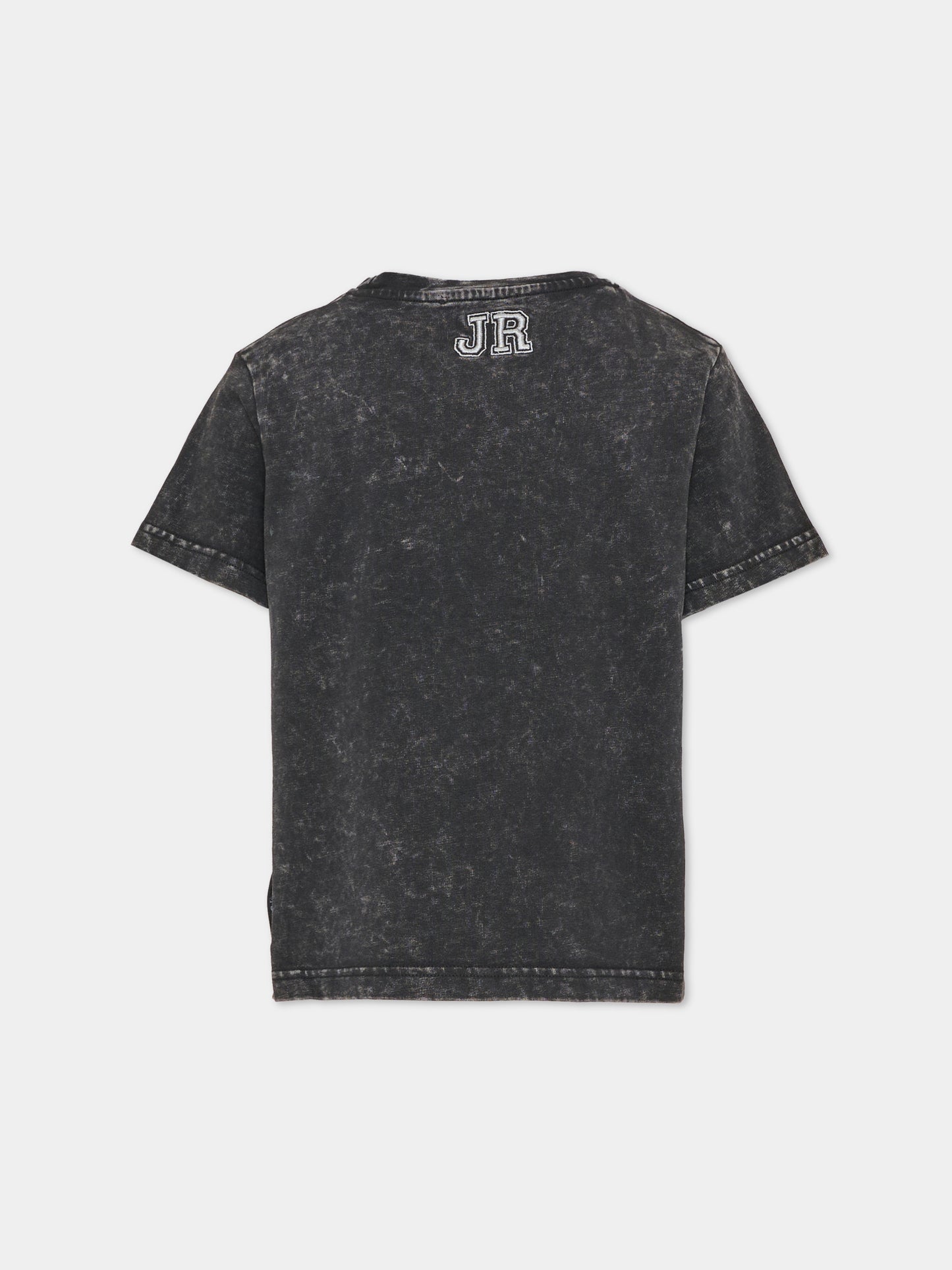 T-shirt nera per bambino con logo,Richmond,RBA26011TS BLACK BLACK