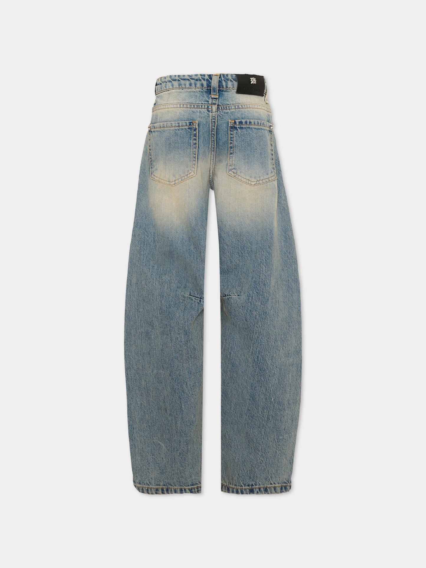 Jeans denim per bambino con logo,Richmond,RBA26151JE D.SAND DENIM SAND