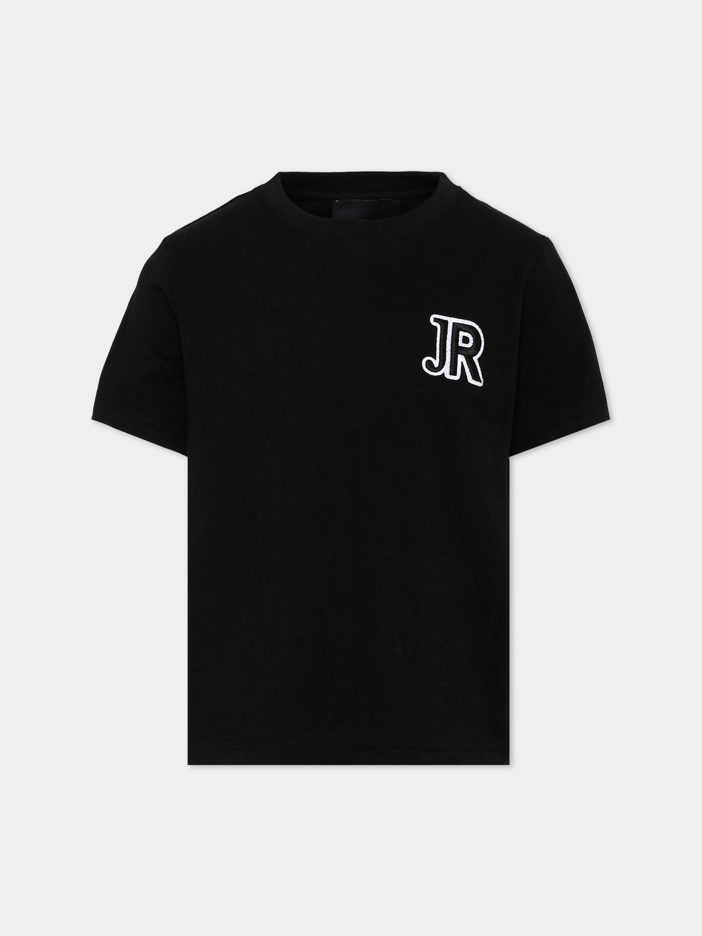 T-shirt nera per bambino con logo,Richmond,RBA26008TS BLACK BLACK