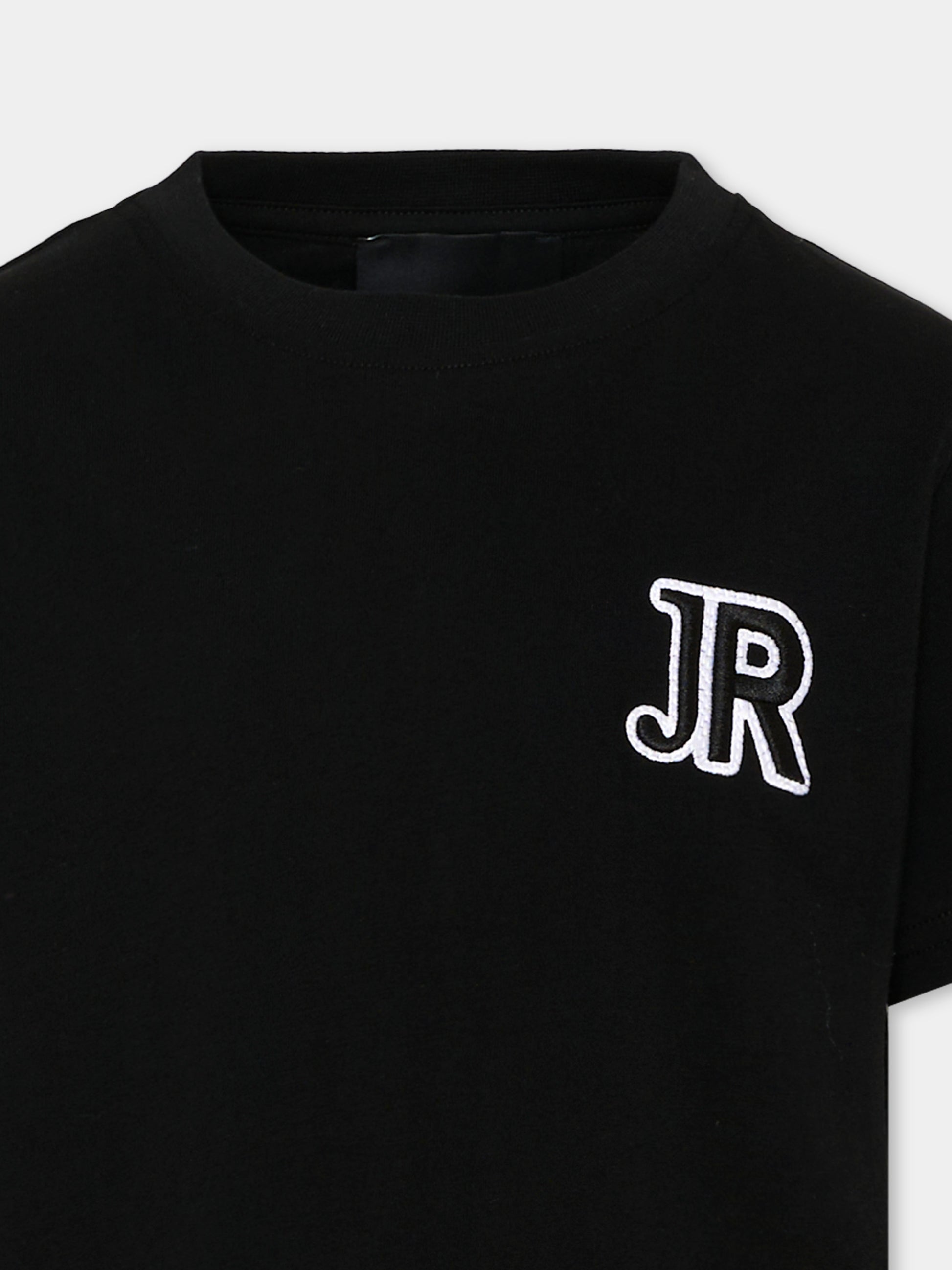 T-shirt nera per bambino con logo,Richmond,RBA26008TS BLACK BLACK