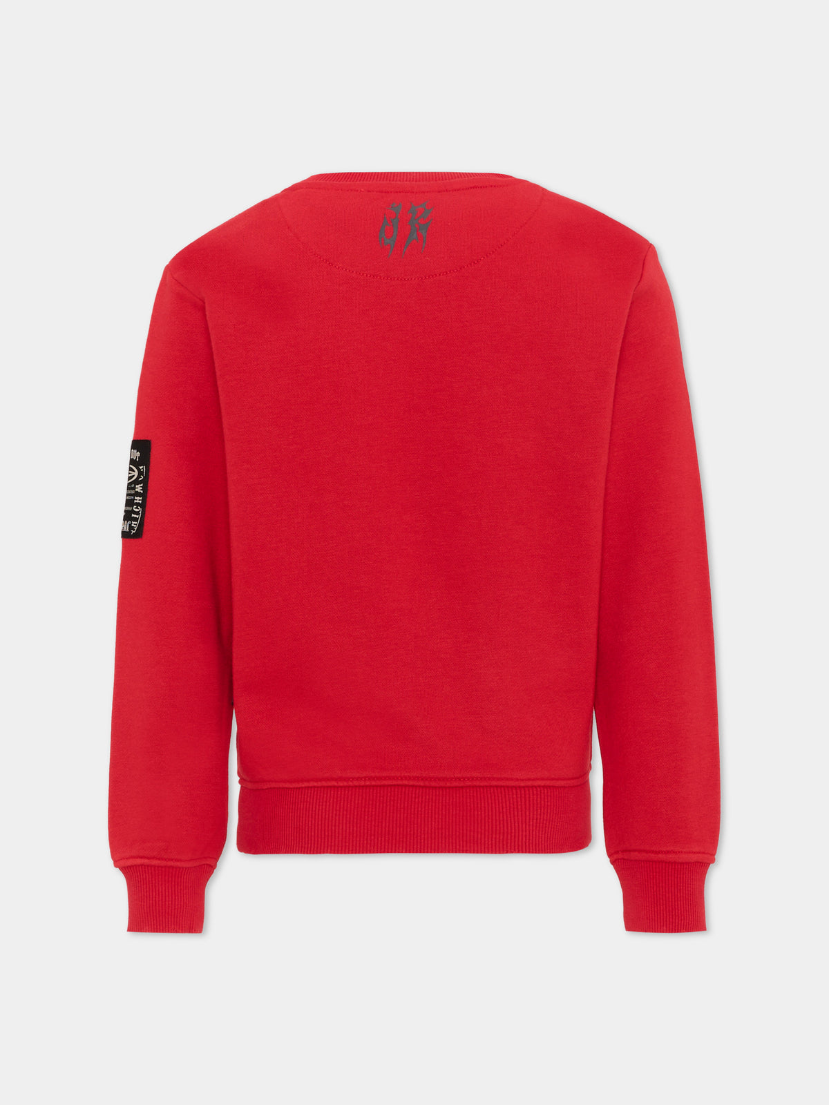 Felpa rossa per bambino con logo,Richmond,RBA26054FE RED RED