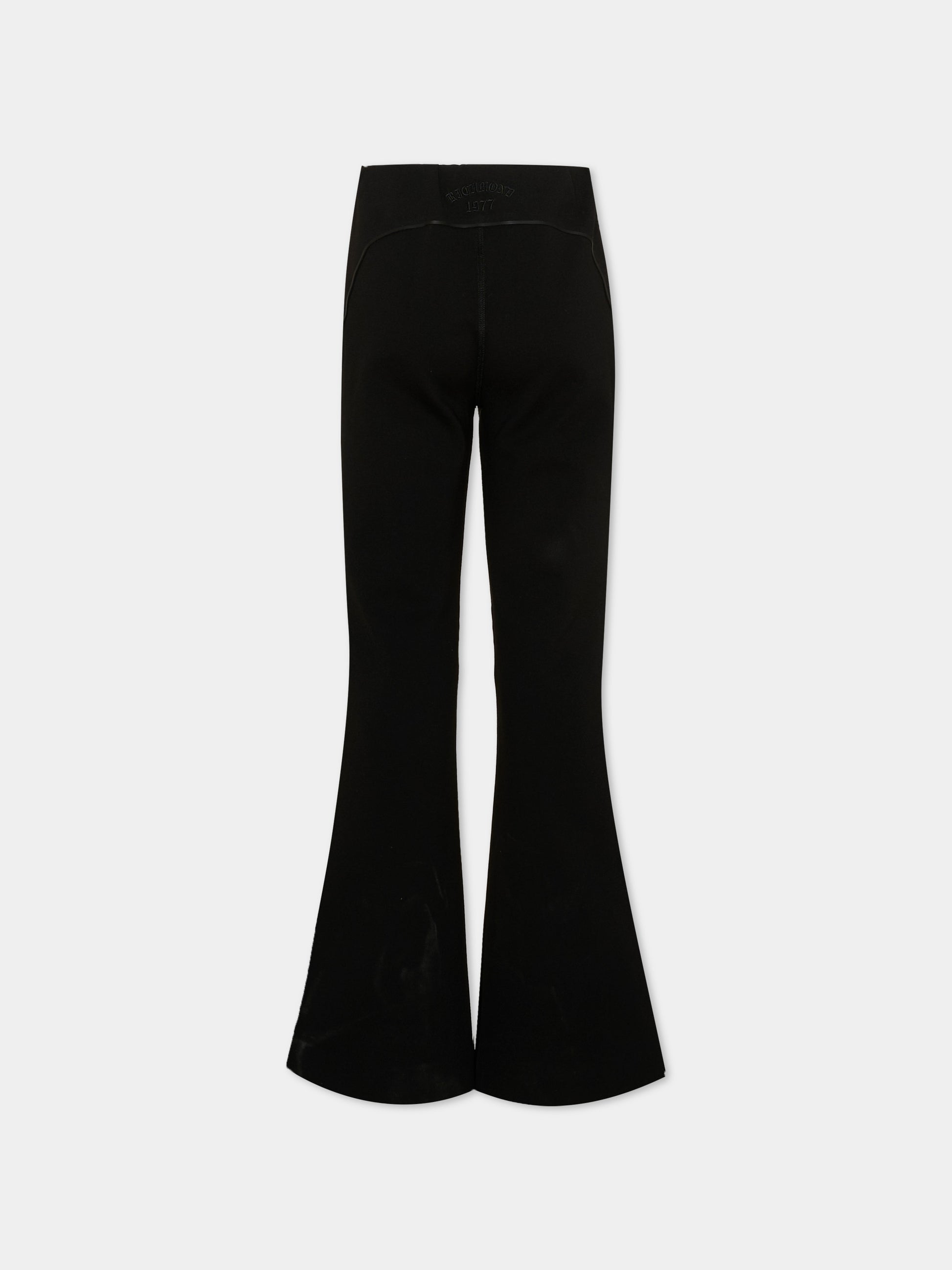 Pantaloni neri per bambina con logo,Richmond,RGA26046LE BLACK BLACK