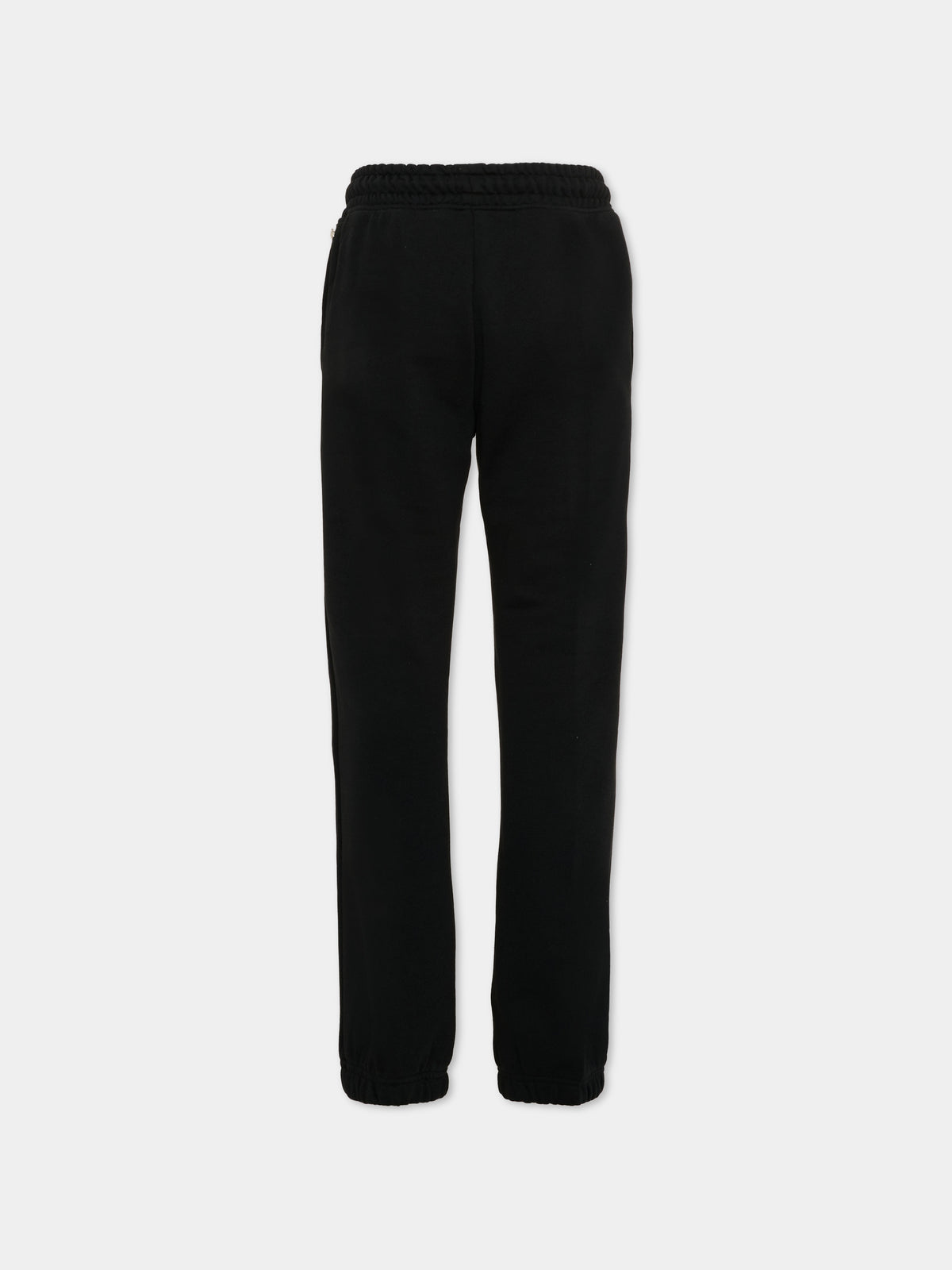 Pantalone sportivo nero per bambina con logo,Richmond,RGA26164PA BLACK BLACK