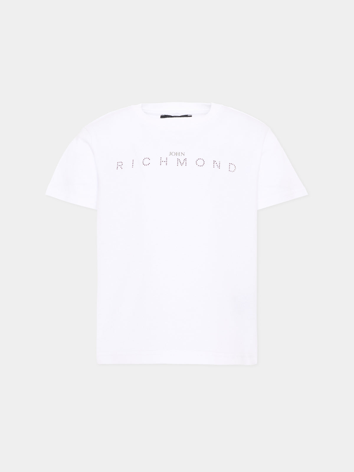 T-Shirt bianca per bambina con logo,Richmond,RGA26086TS WHITE WHITE