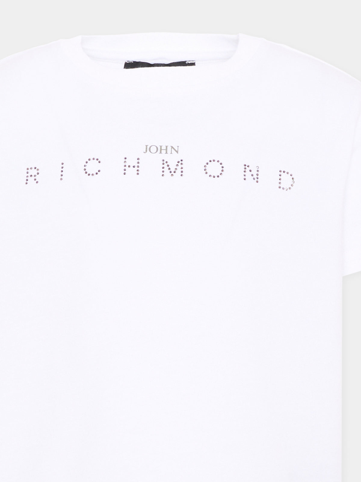 T-Shirt bianca per bambina con logo,Richmond,RGA26086TS WHITE WHITE