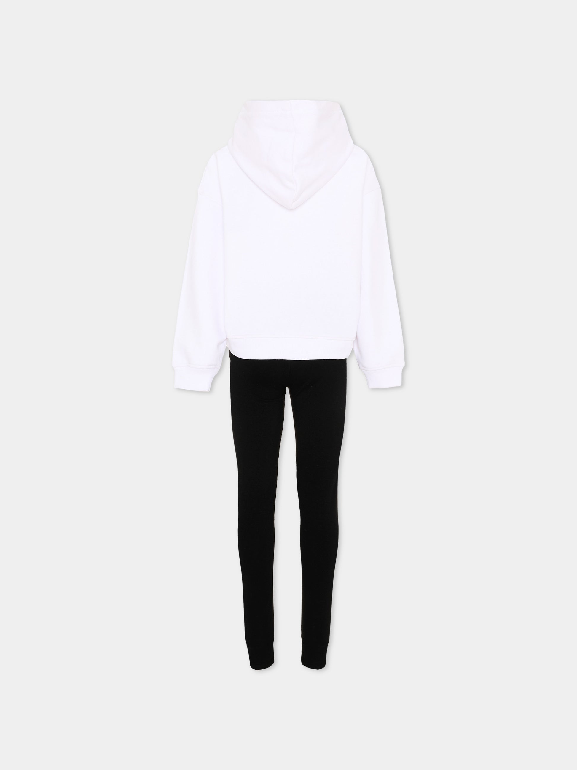 Completo sportivo bianco per bambina con logo,Richmond,RGA26020CF WHITE/BLK WHITE