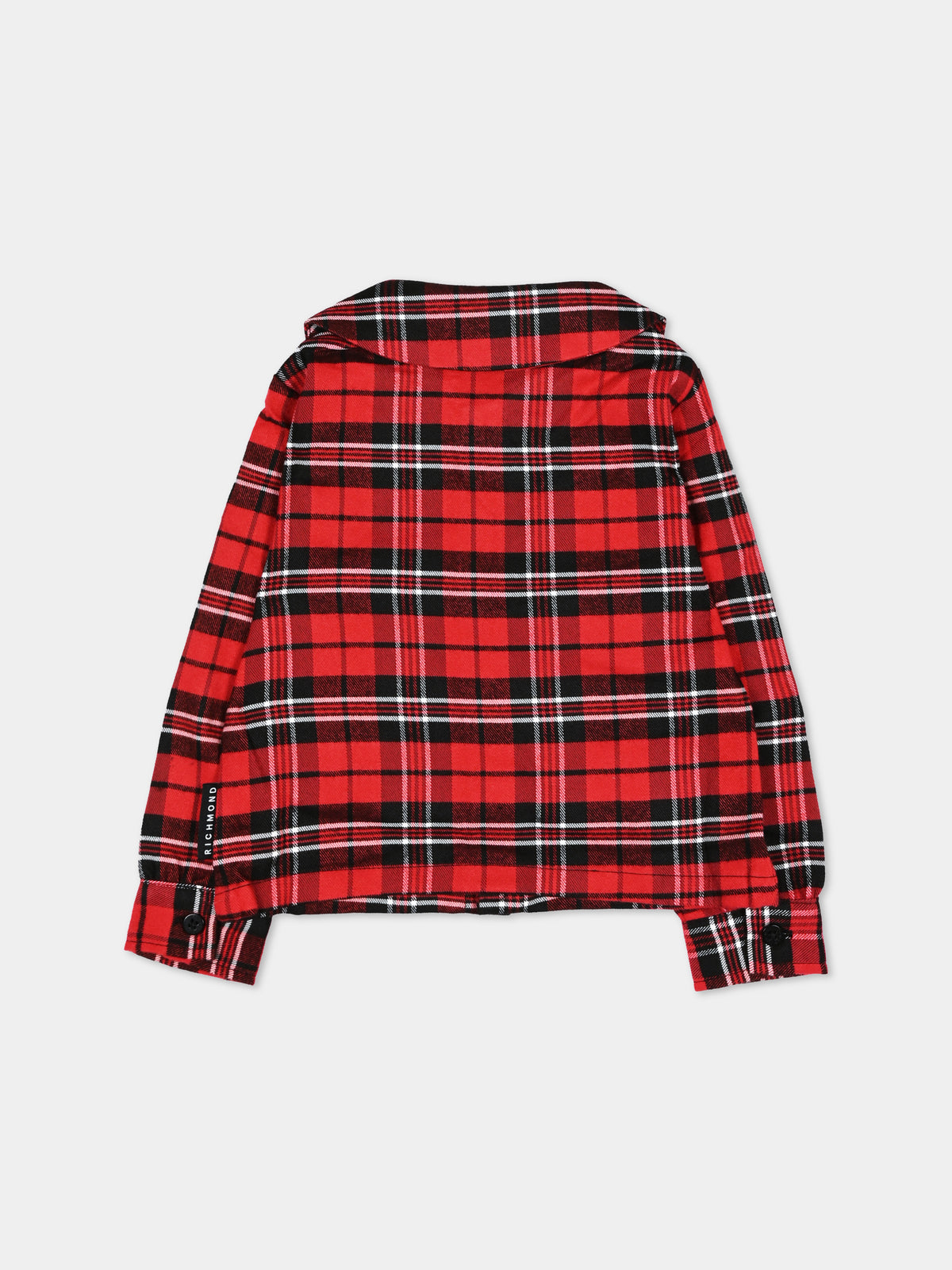 Camicia a manica lunga rossa tartan per neonata,Richmond,RIA26083CA RED_TARTAN RED TARTAN