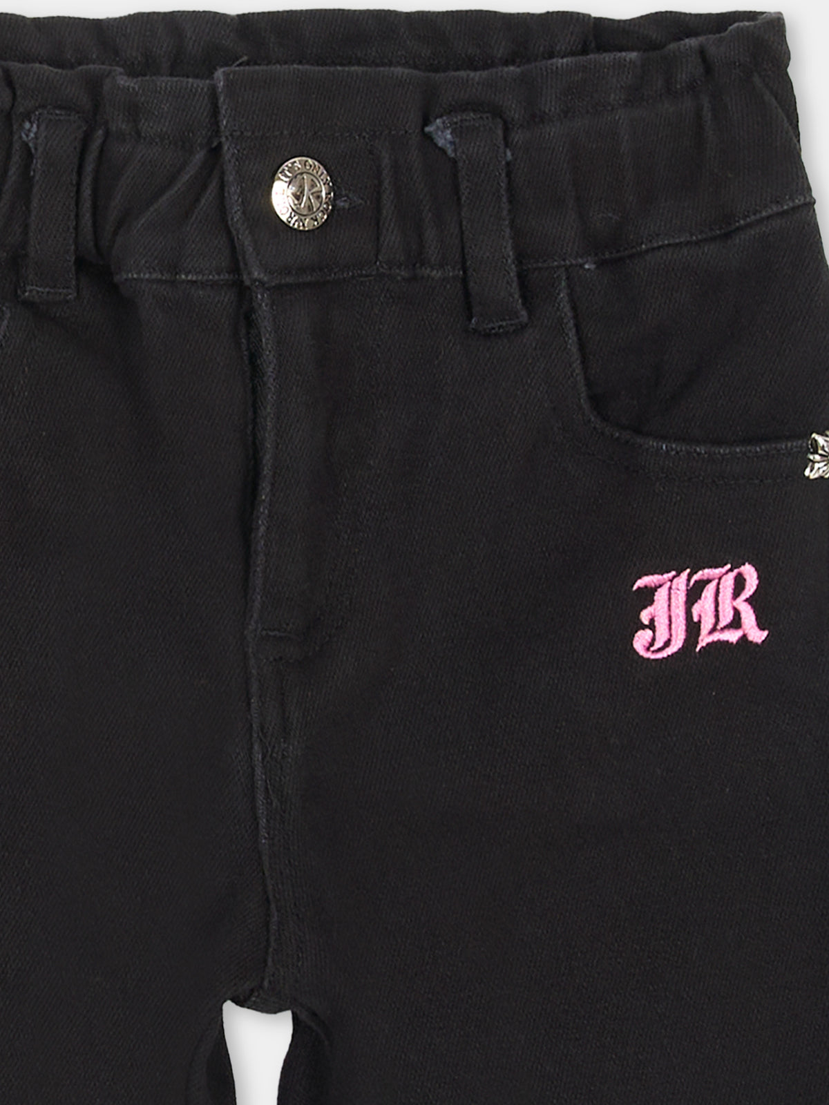 Jeans nero per neonata,Richmond,RIA26142JE D.BLACK DENIM BLACK